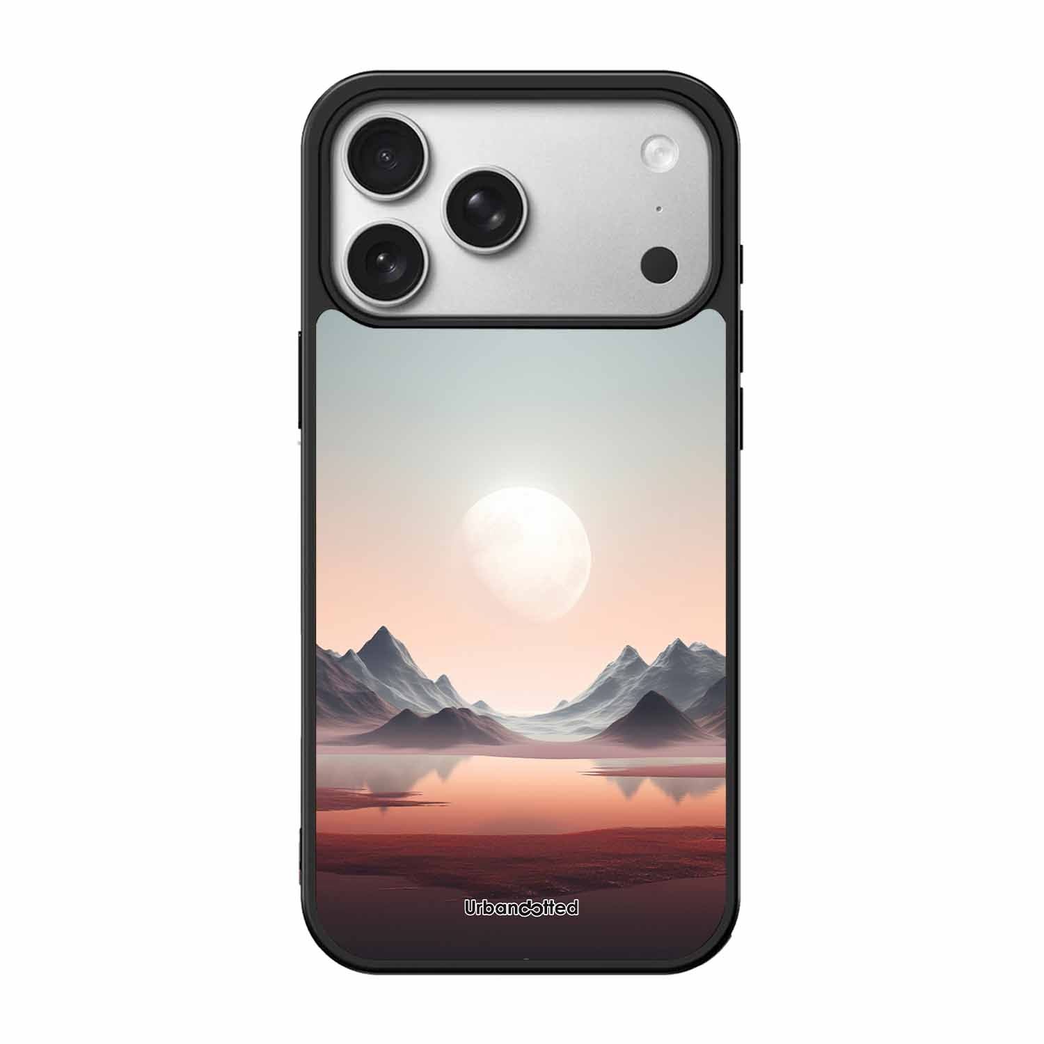 Tranquil Landscape Reflection Glass Case For iPhone 17 Pro