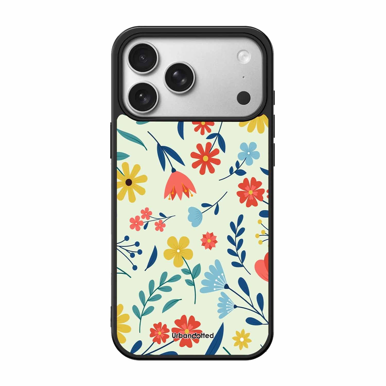 Colorful Wildflower Meadow Glass Case For iPhone 17 Pro