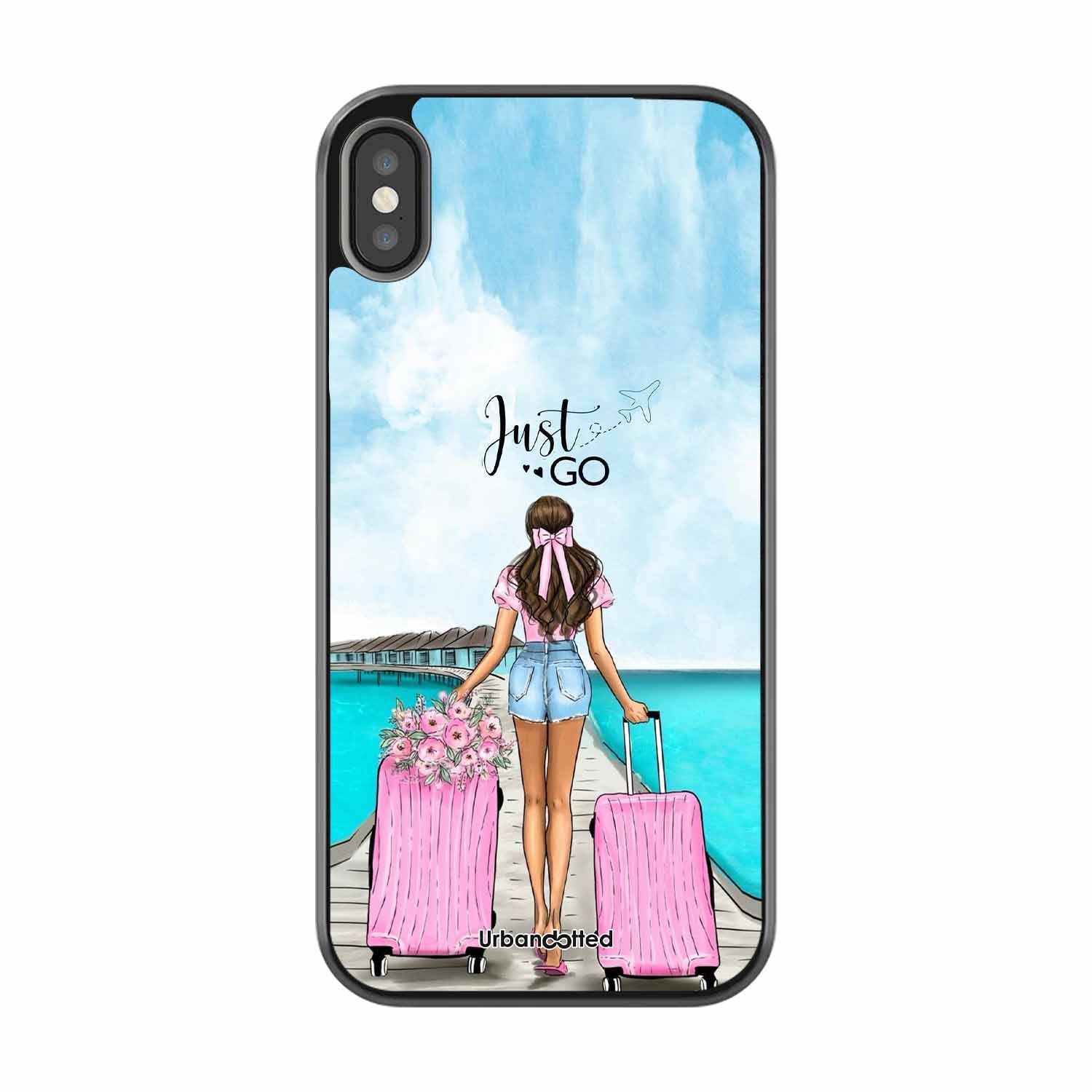 Just Go Travel Glass Case For iPhone XS Max