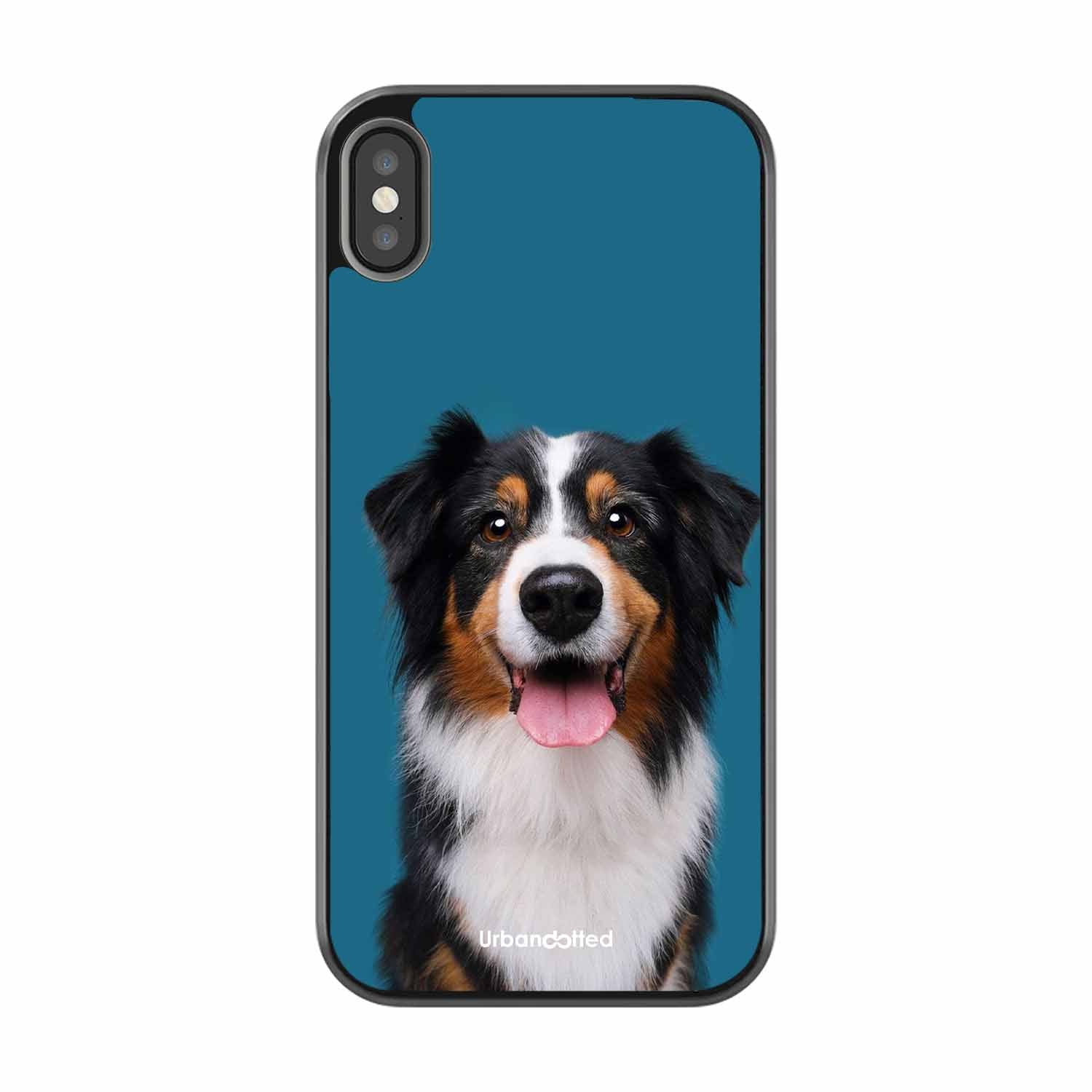 Aussie Shepherd Smile Glass Case For iPhone XS Max