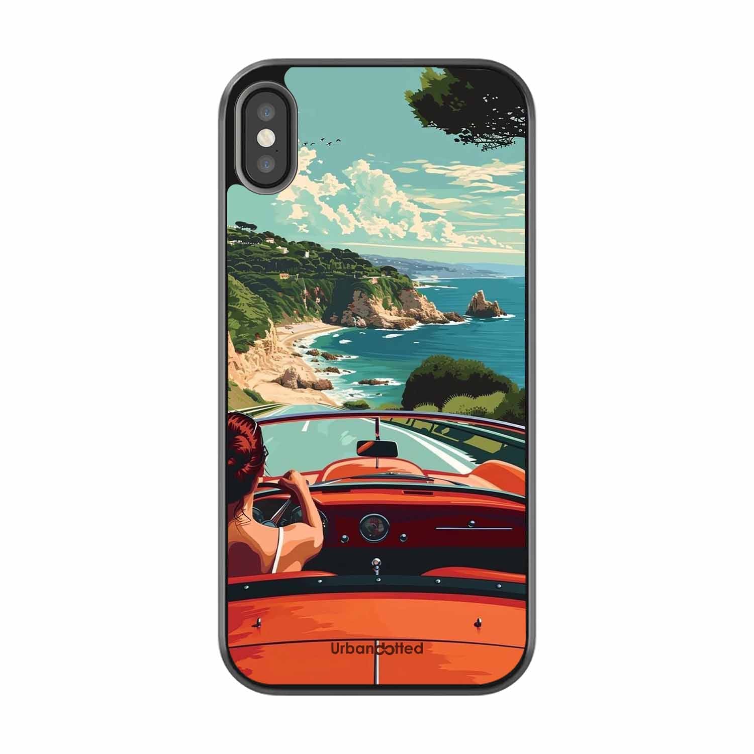 Ocean Breeze Road Trip Glass Case For iPhone XS Max