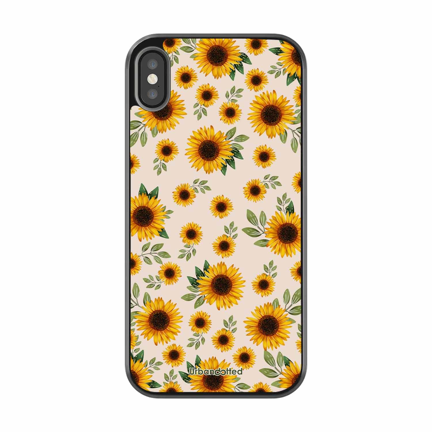 Summer Sunflowers Glass Case For iPhone XS Max