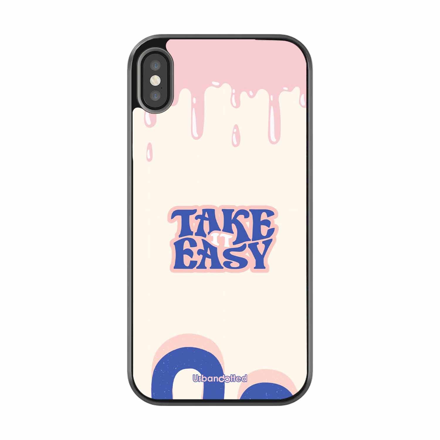 Take It Easy Drip Glass Case For iPhone XS Max