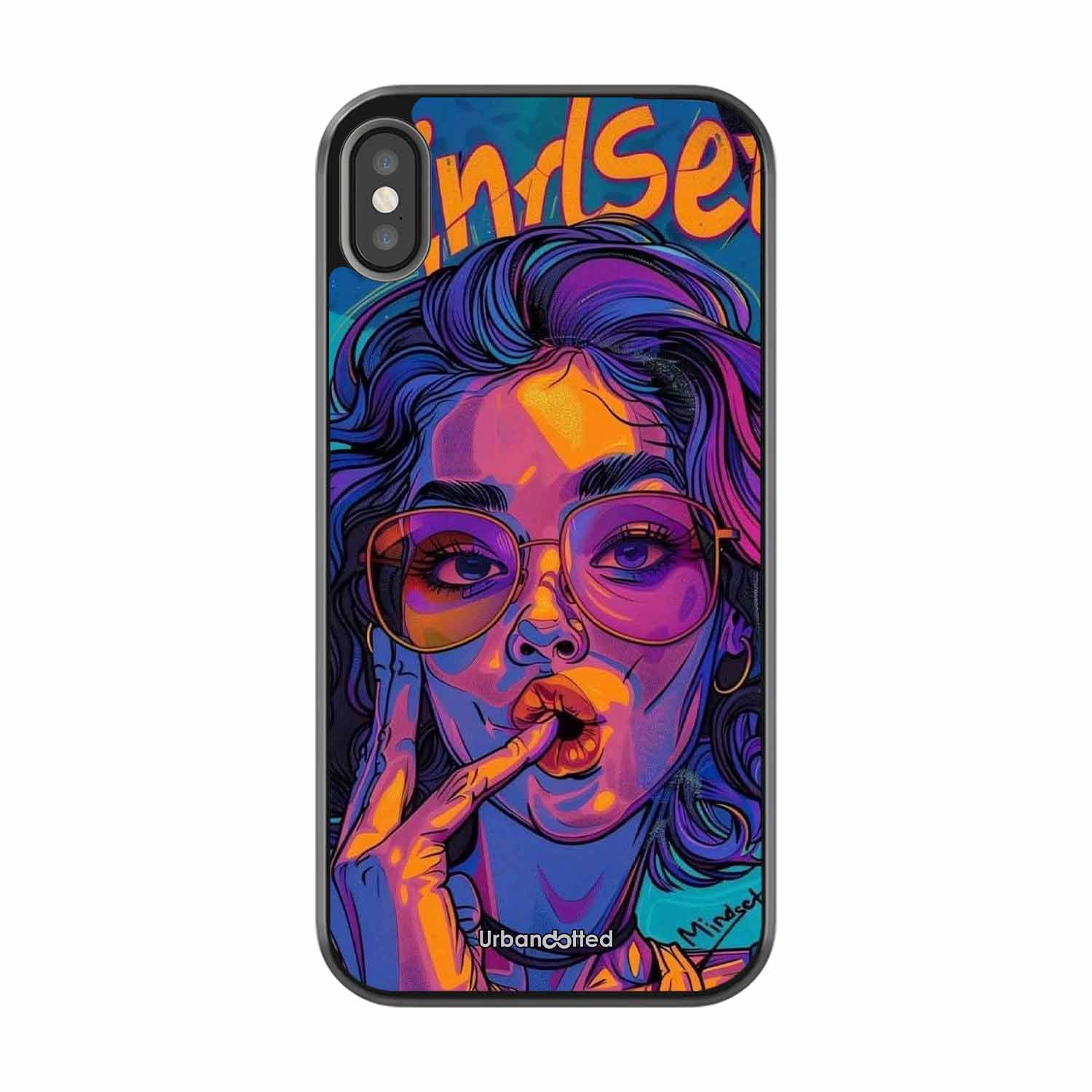 Vibrant Pop Art Girl Glass Case For iPhone XS Max
