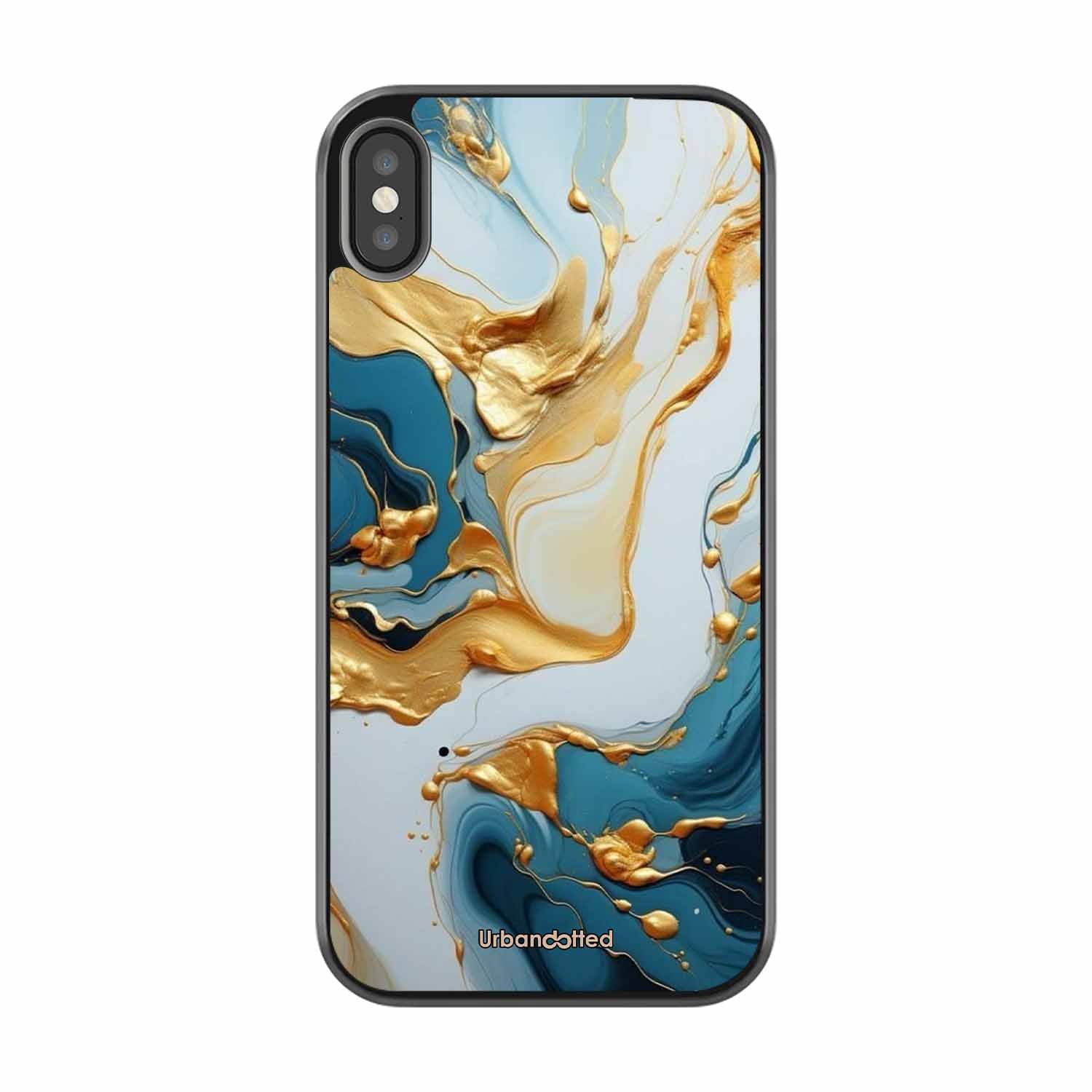 Luxurious Marble Effect Glass Case For iPhone XS Max