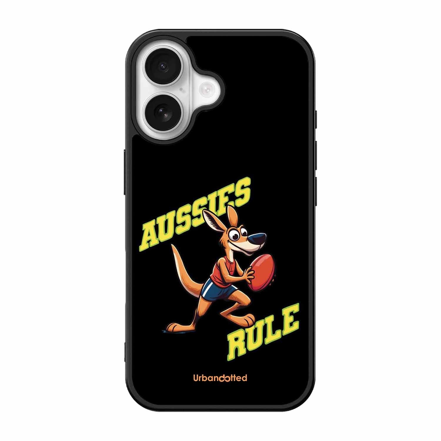 Aussies Rule Football Glass Case For iPhone 17