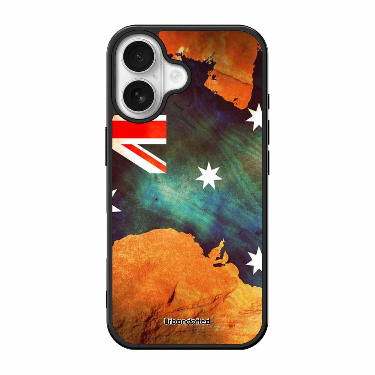 Australian Flag Map Glass Case For iPhone 17