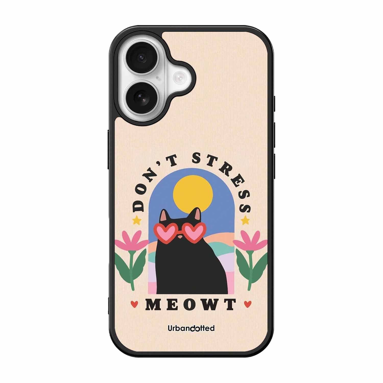 Don't Stress Meowt Glass Case For iPhone 17