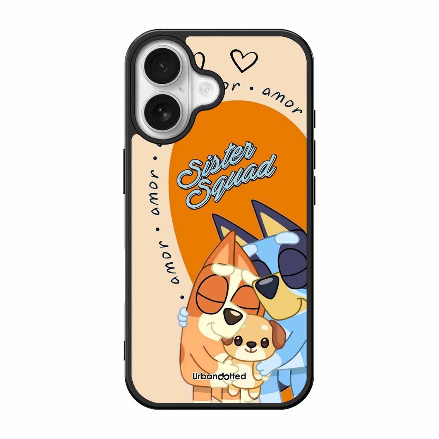 Aussie Cartoon Sisters Glass Case For iPhone 17