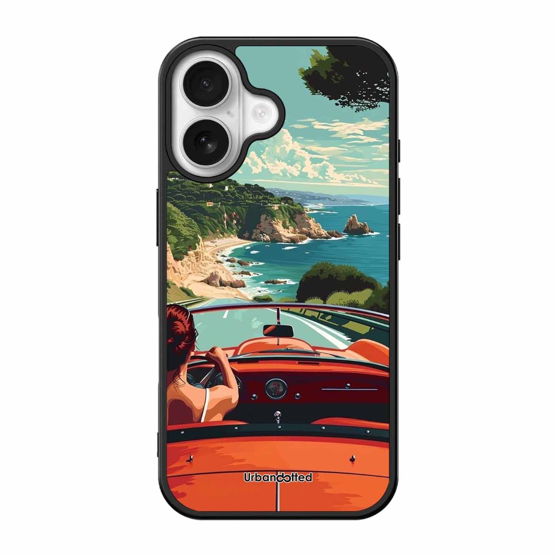 Ocean Breeze Road Trip Glass Case For iPhone 17
