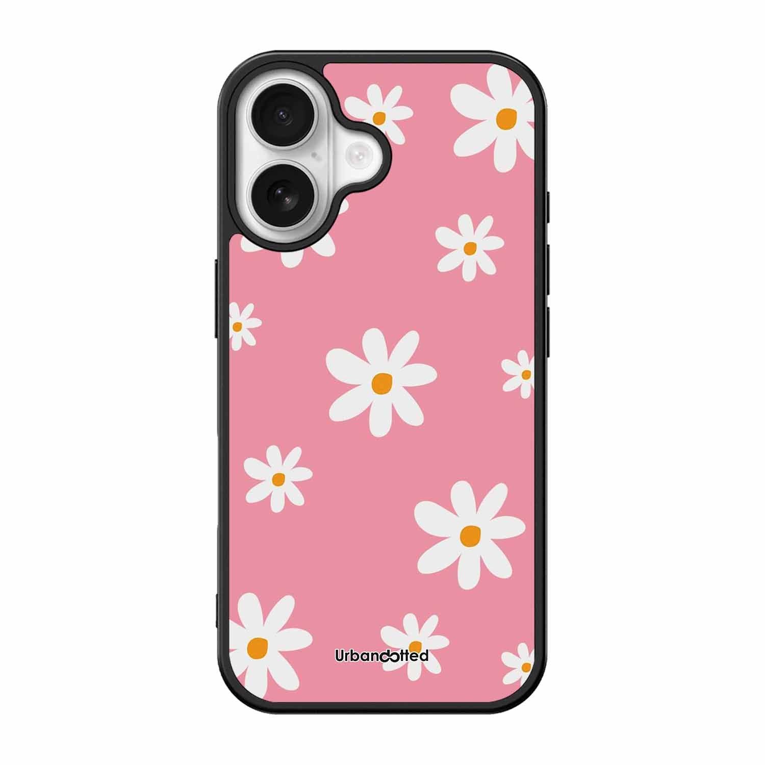 Pink Daisy Delight Glass Case For iPhone 17