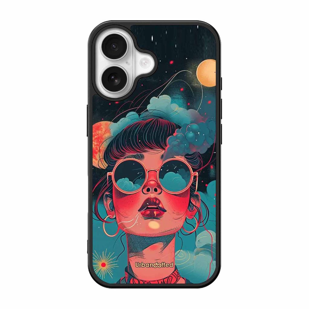 Starry Eyed Wonder Glass Case For iPhone 17