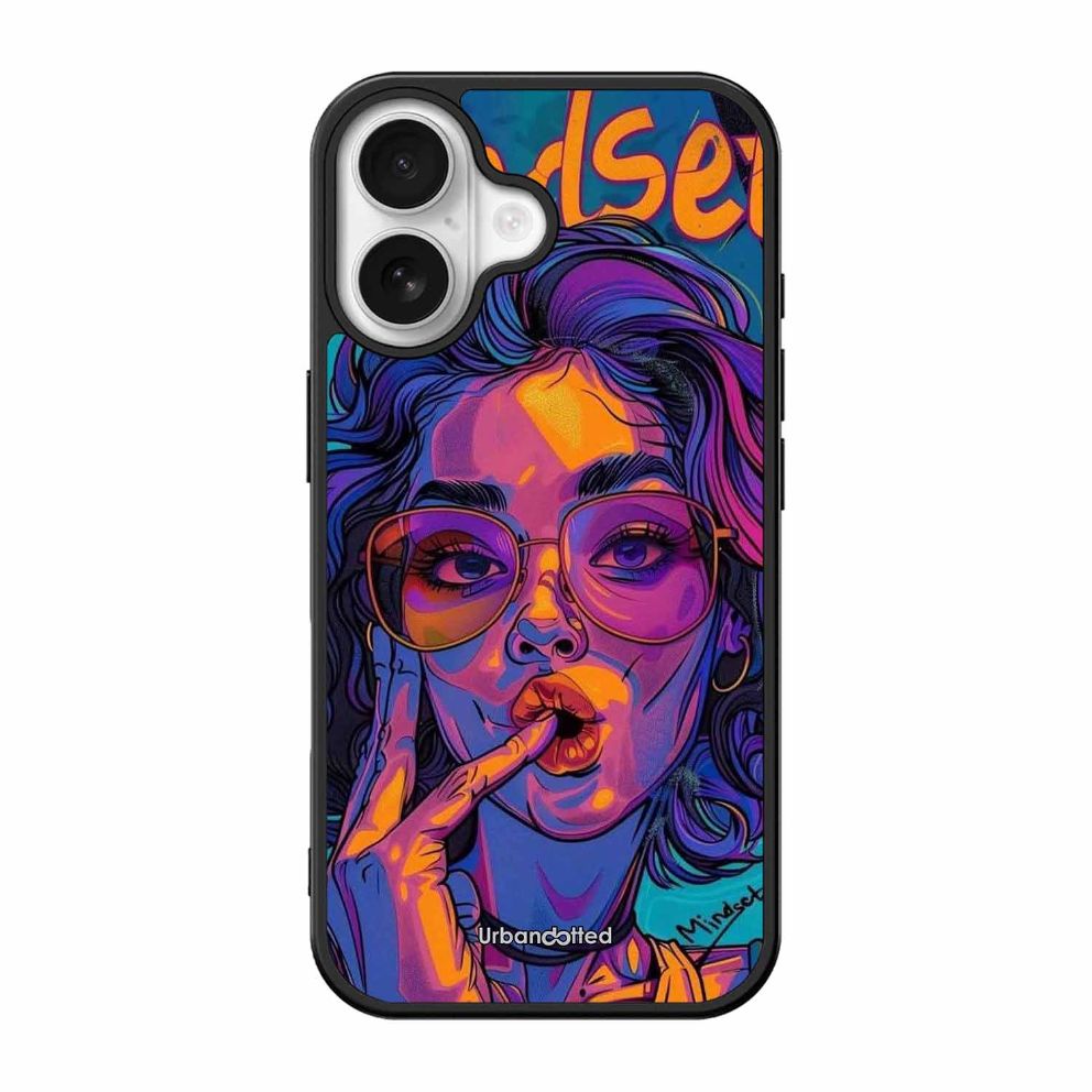 Vibrant Pop Art Girl Glass Case For iPhone 17