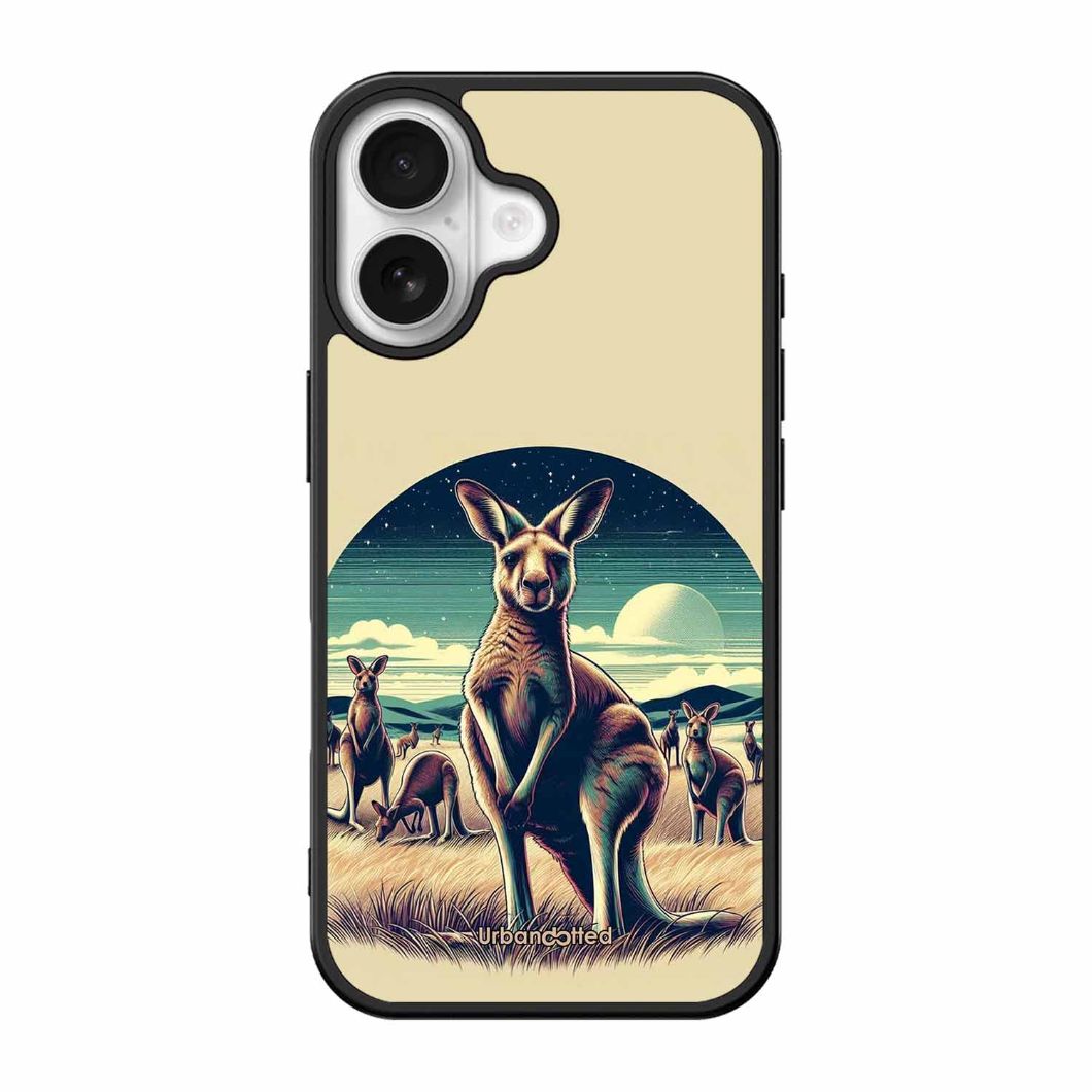 Kangaroo Mob Moonlight Glass Case For iPhone 17