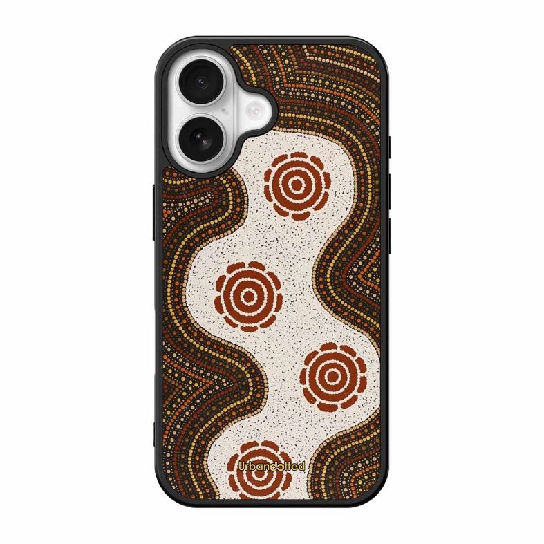 Aboriginal Dot Art Flow Glass Case For iPhone 17