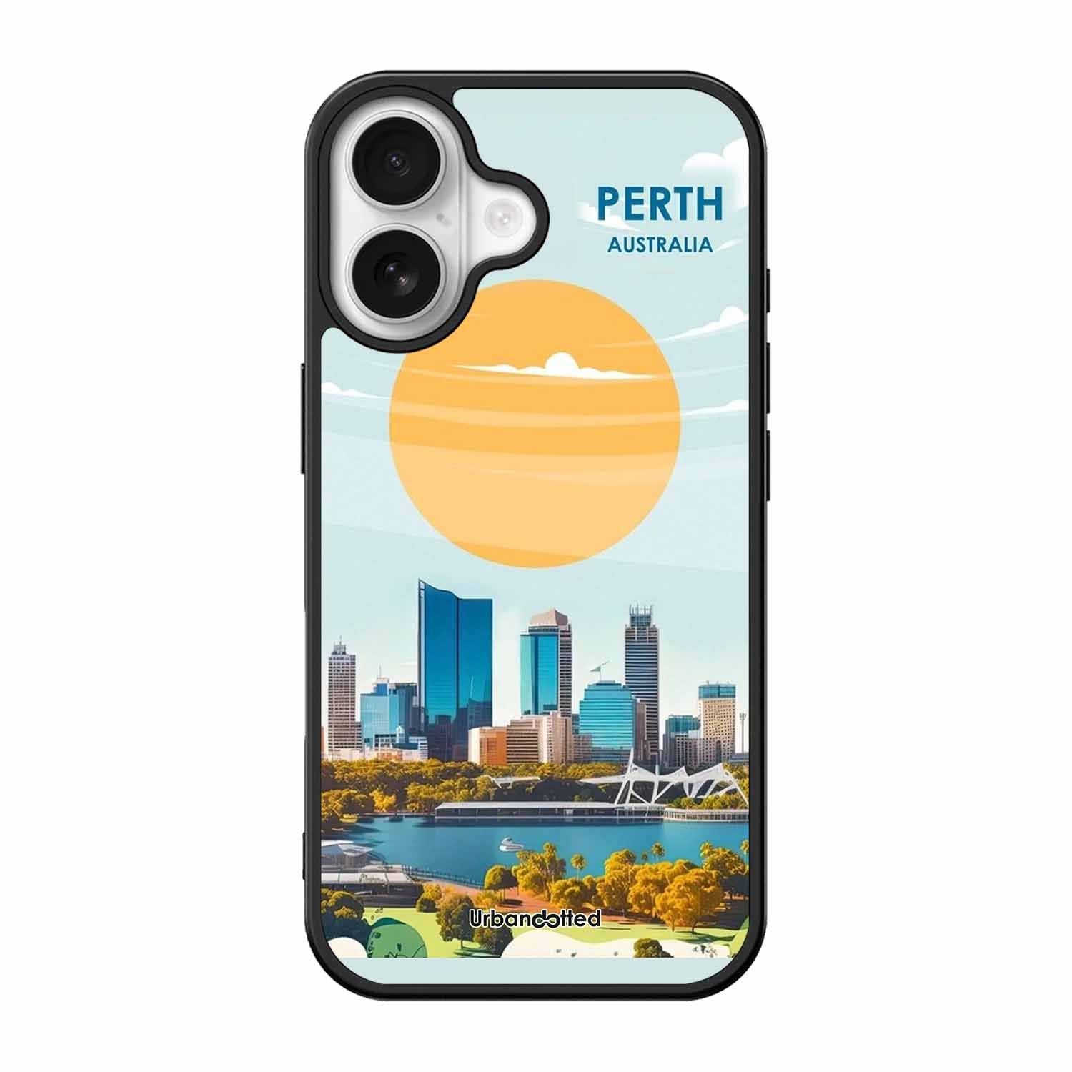 Western Australia Cityscape Glass Case For iPhone 17