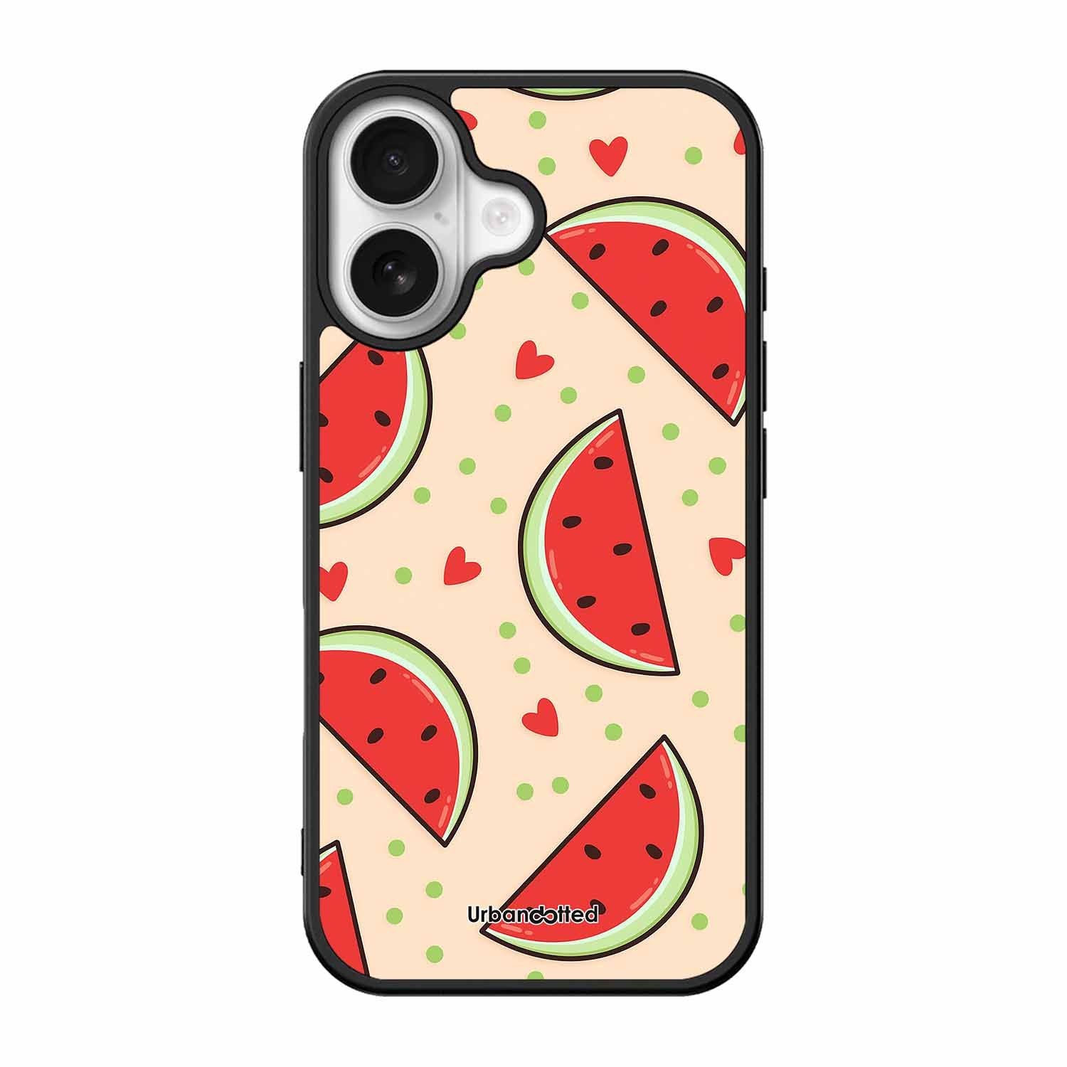 Watermelon Slice Fun Glass Case For iPhone 17