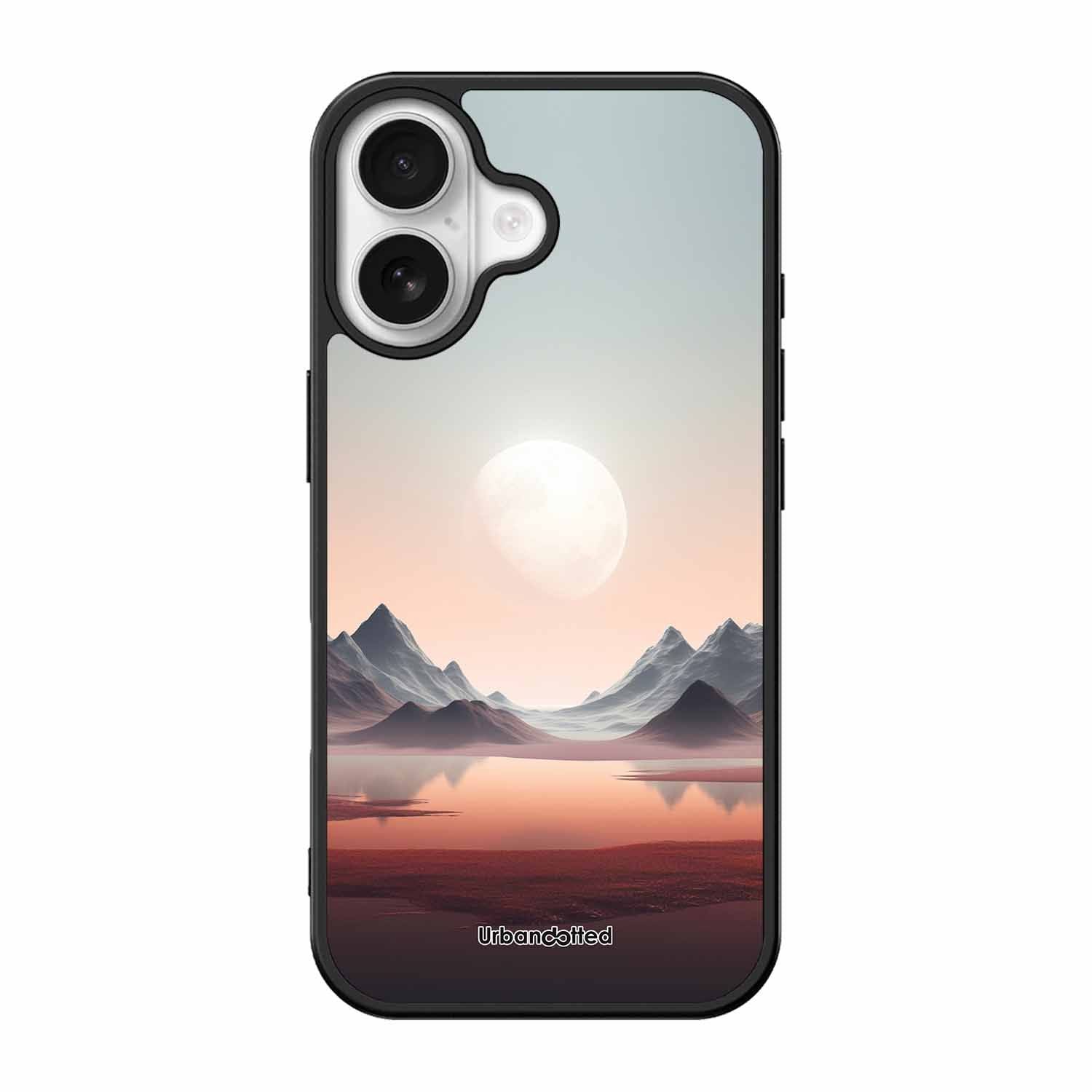 Tranquil Landscape Reflection Glass Case For iPhone 17
