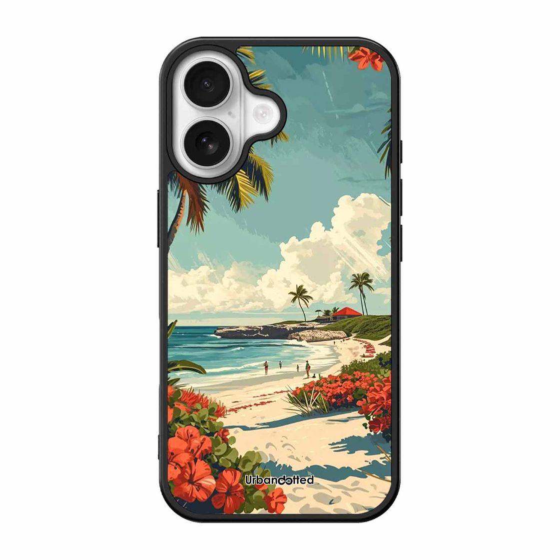 Tropical Beach Paradise Glass Case For iPhone 17
