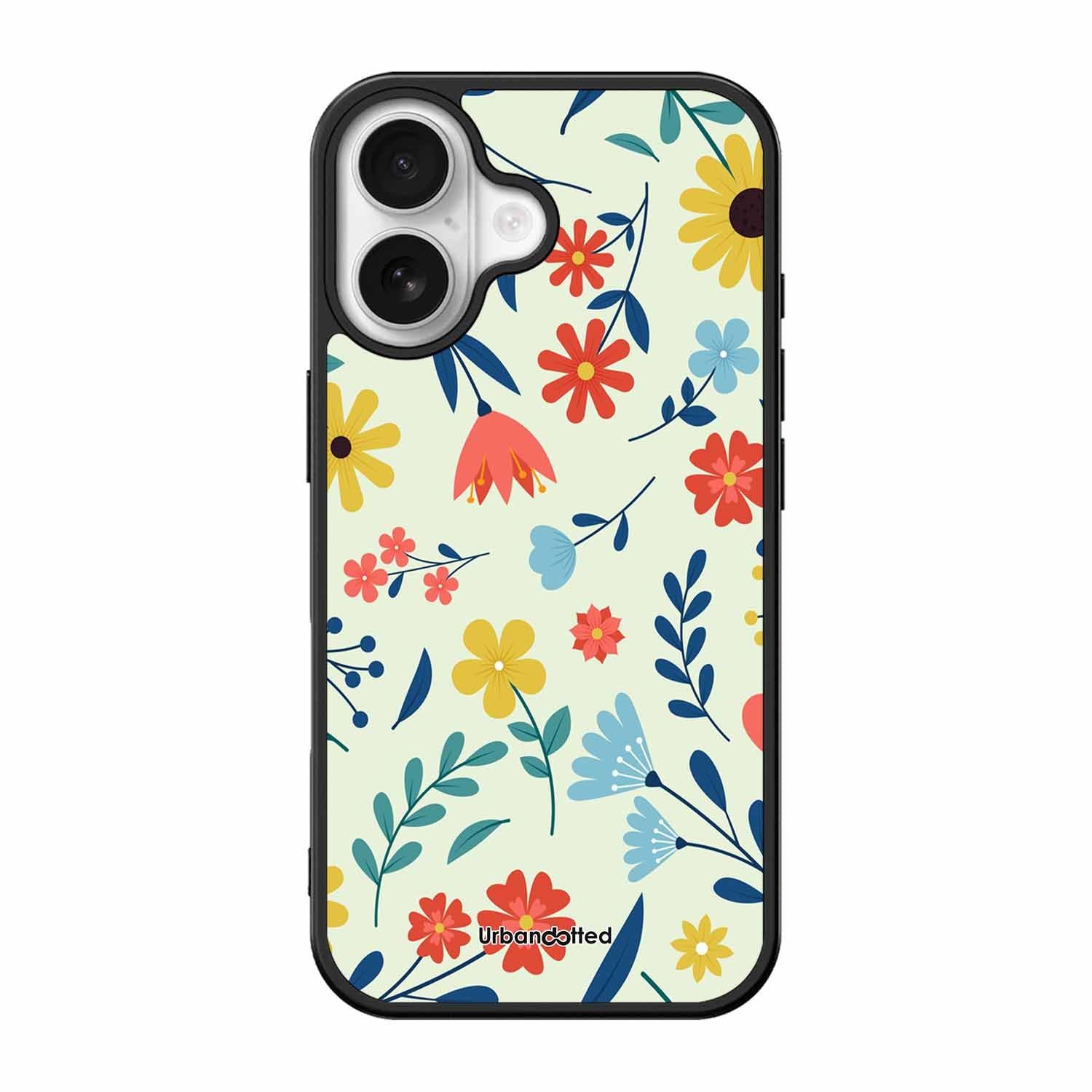 Colorful Wildflower Meadow Glass Case For iPhone 17