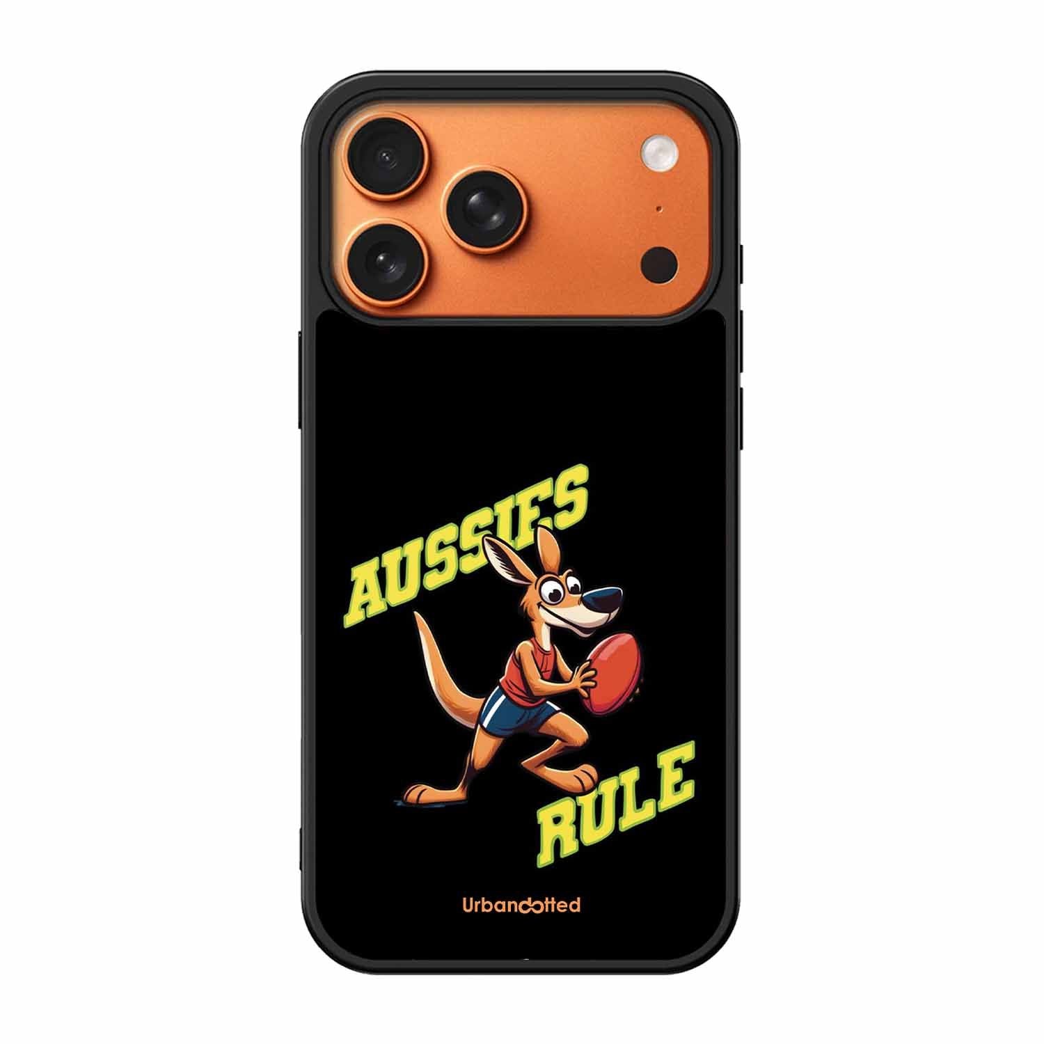 Aussies Rule Football Glass Case For iPhone 17 Pro Max