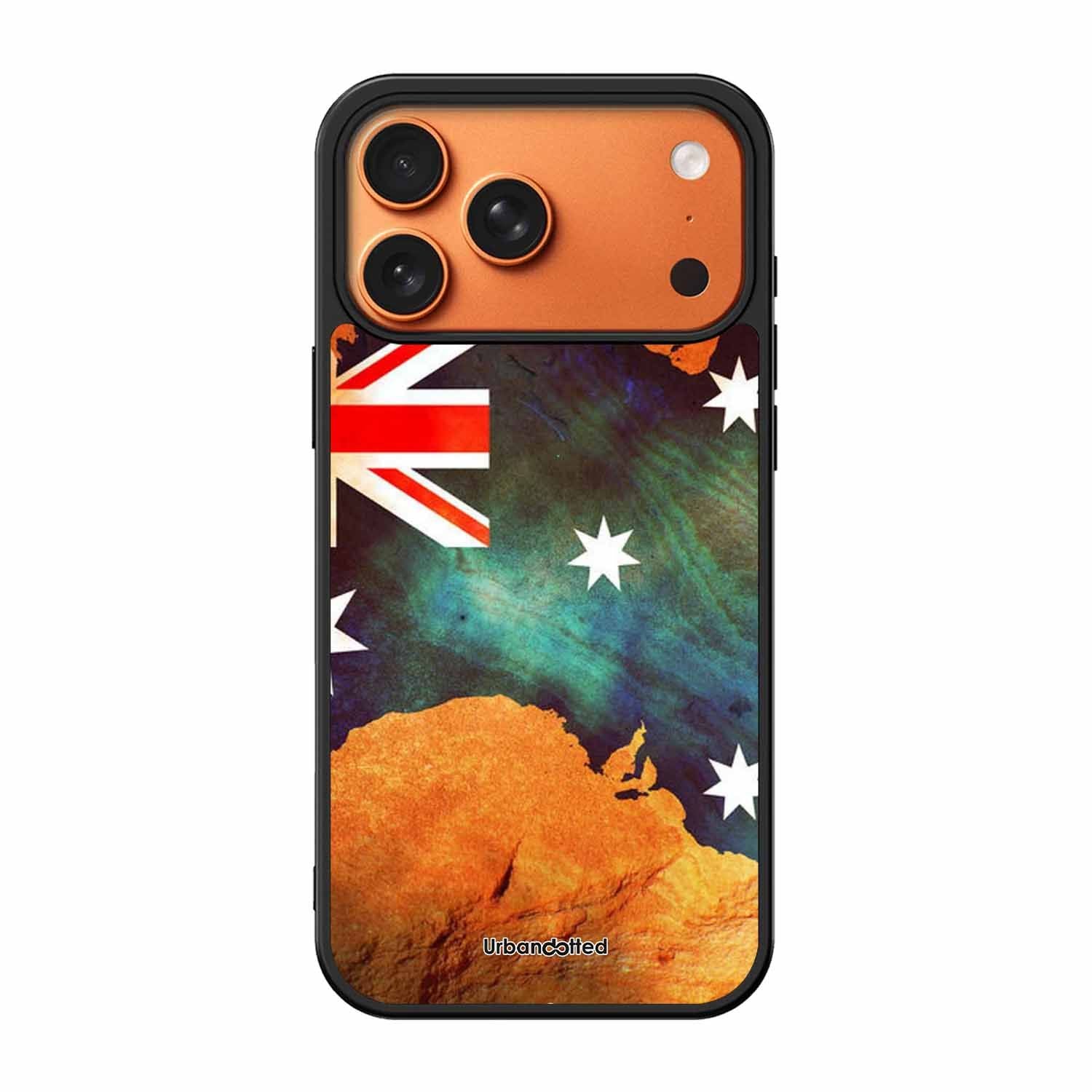 Australian Flag Map Glass Case For iPhone 17 Pro Max