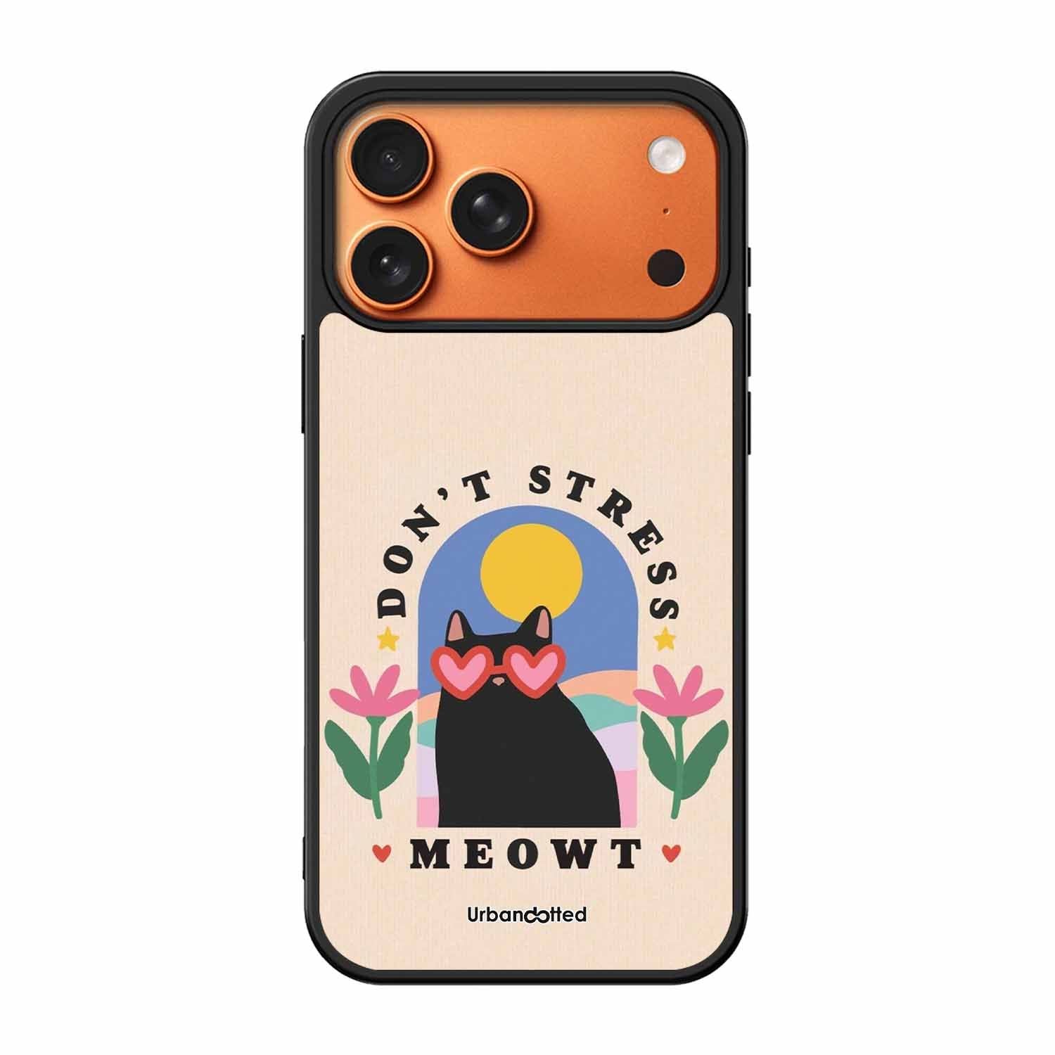 Don't Stress Meowt Glass Case For iPhone 17 Pro Max
