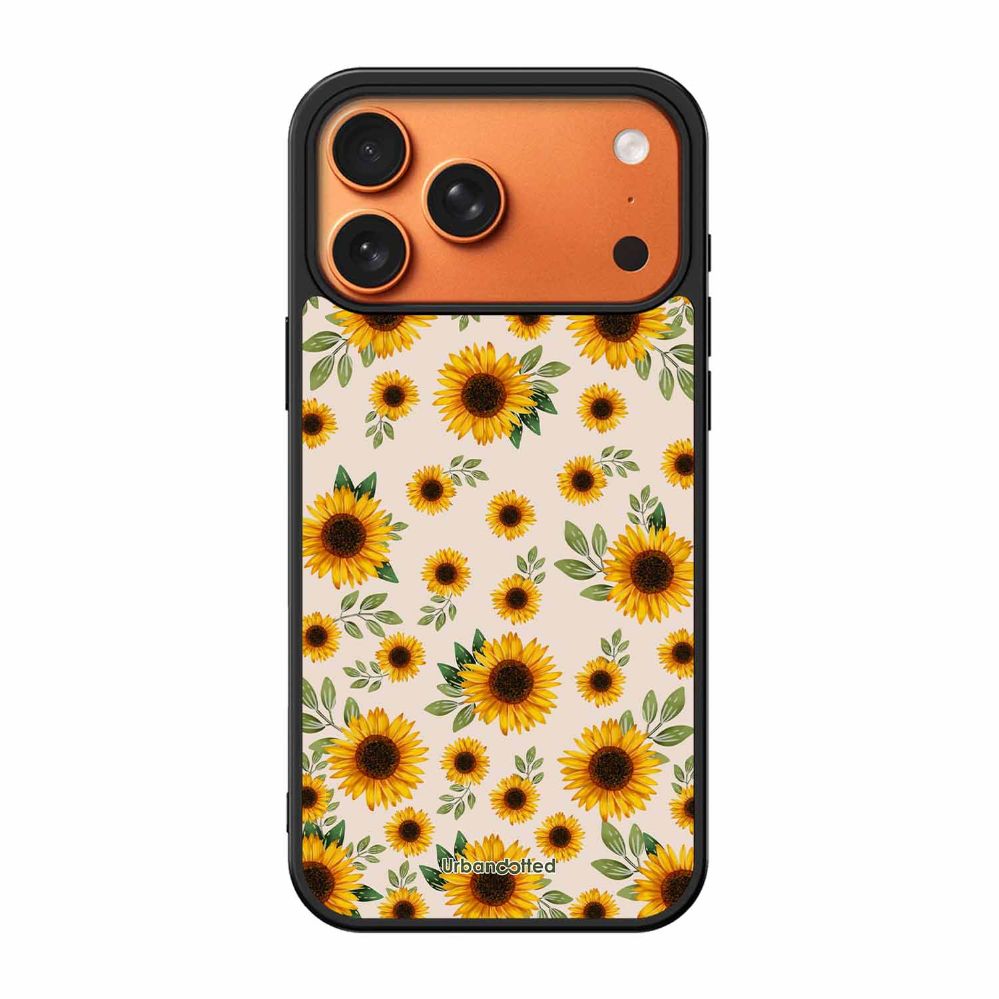 Summer Sunflowers Glass Case For iPhone 17 Pro Max