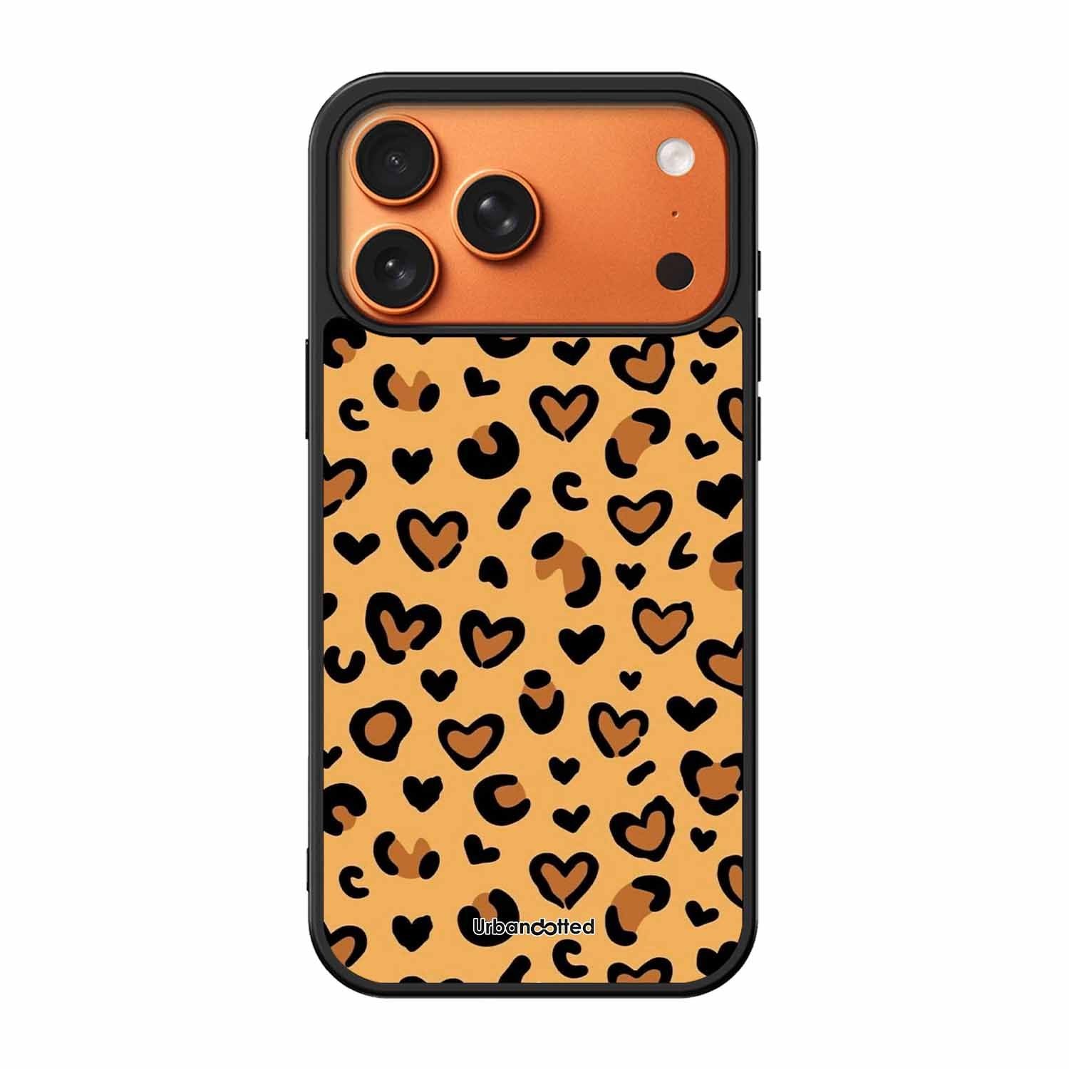 Native Animal Print Hearts Glass Case For iPhone 17 Pro Max