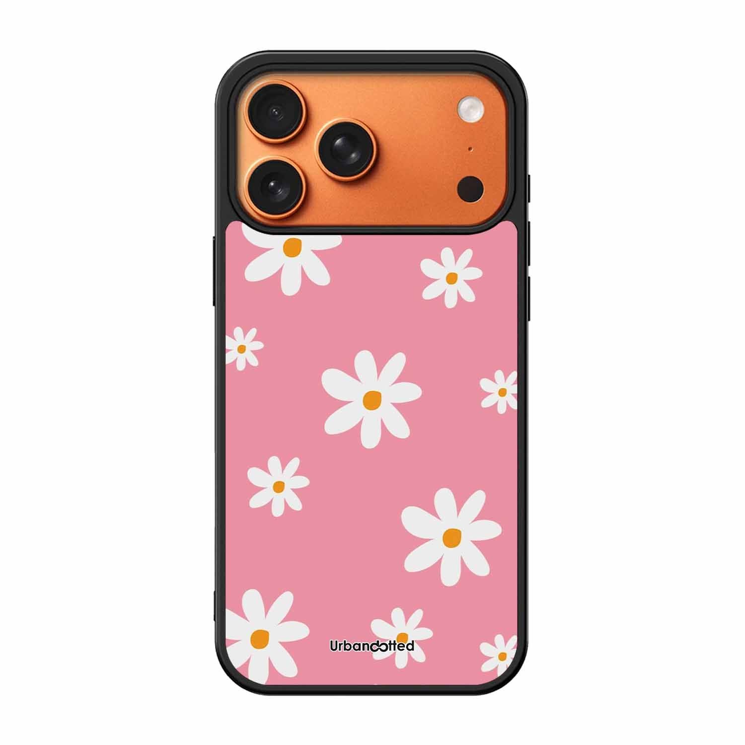 Pink Daisy Delight Glass Case For iPhone 17 Pro Max