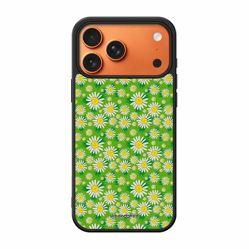 Cheerful Daisy Glass Case For iPhone 17 Pro Max