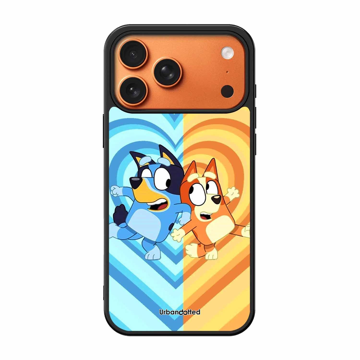 Bluey and Bingo Fun Glass Case For iPhone 17 Pro Max
