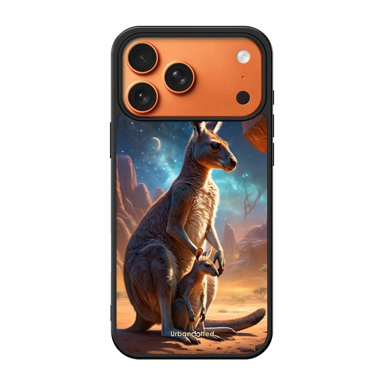 Kangaroo Mother Love Glass Case For iPhone 17 Pro Max