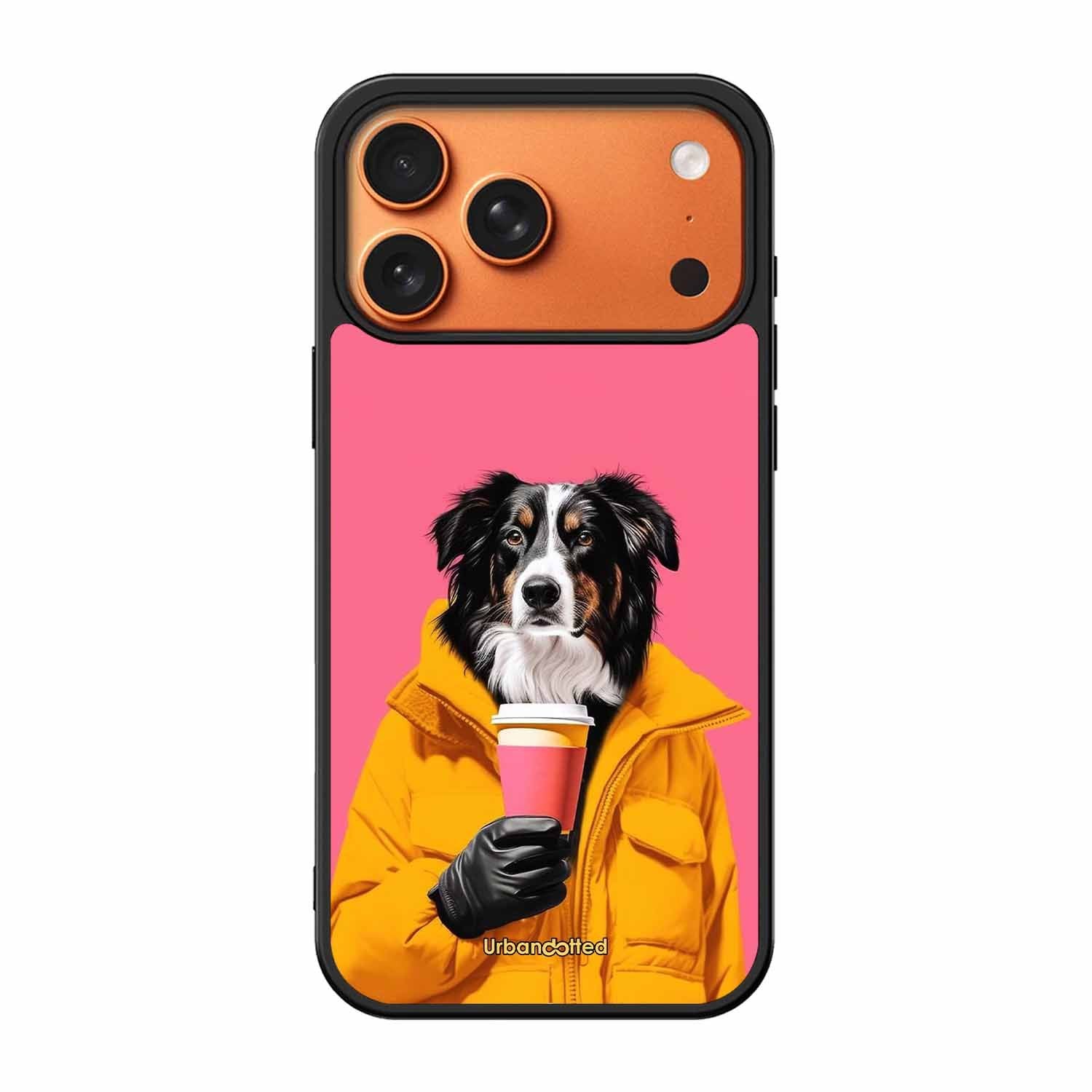 Trendy Dog with Drink Glass Case For iPhone 17 Pro Max