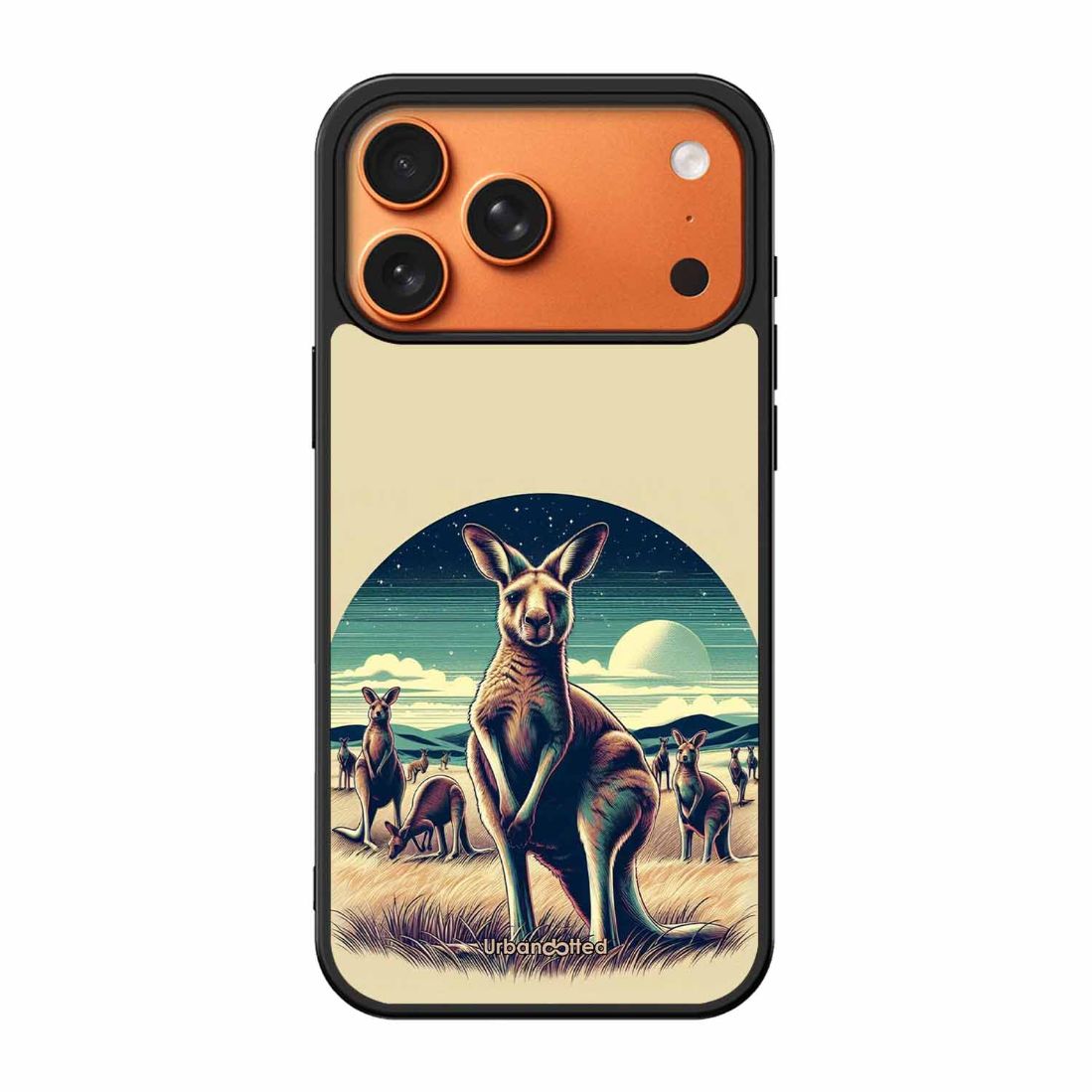Kangaroo Mob Moonlight Glass Case For iPhone 17 Pro Max