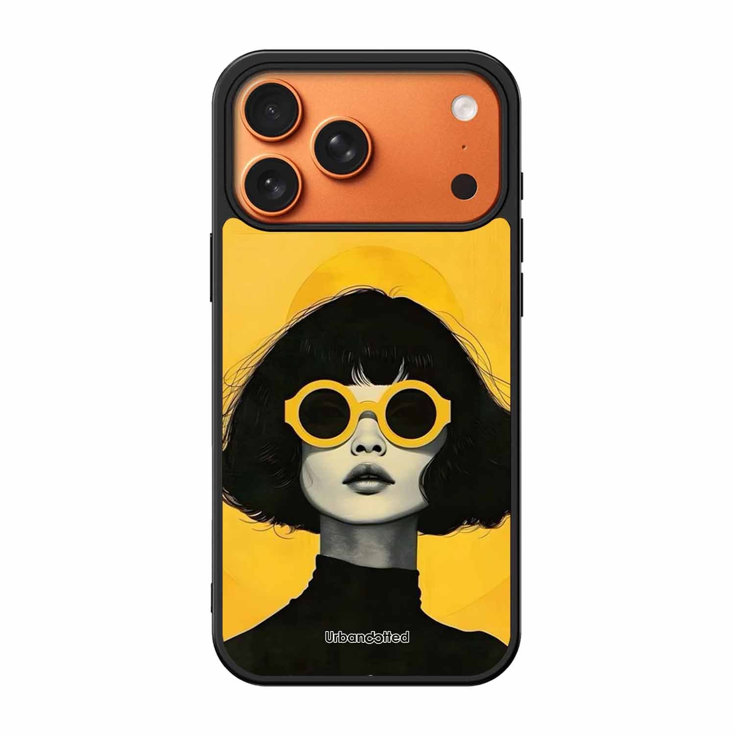 Retro Sunglasses Portrait Glass Case For iPhone 17 Pro Max
