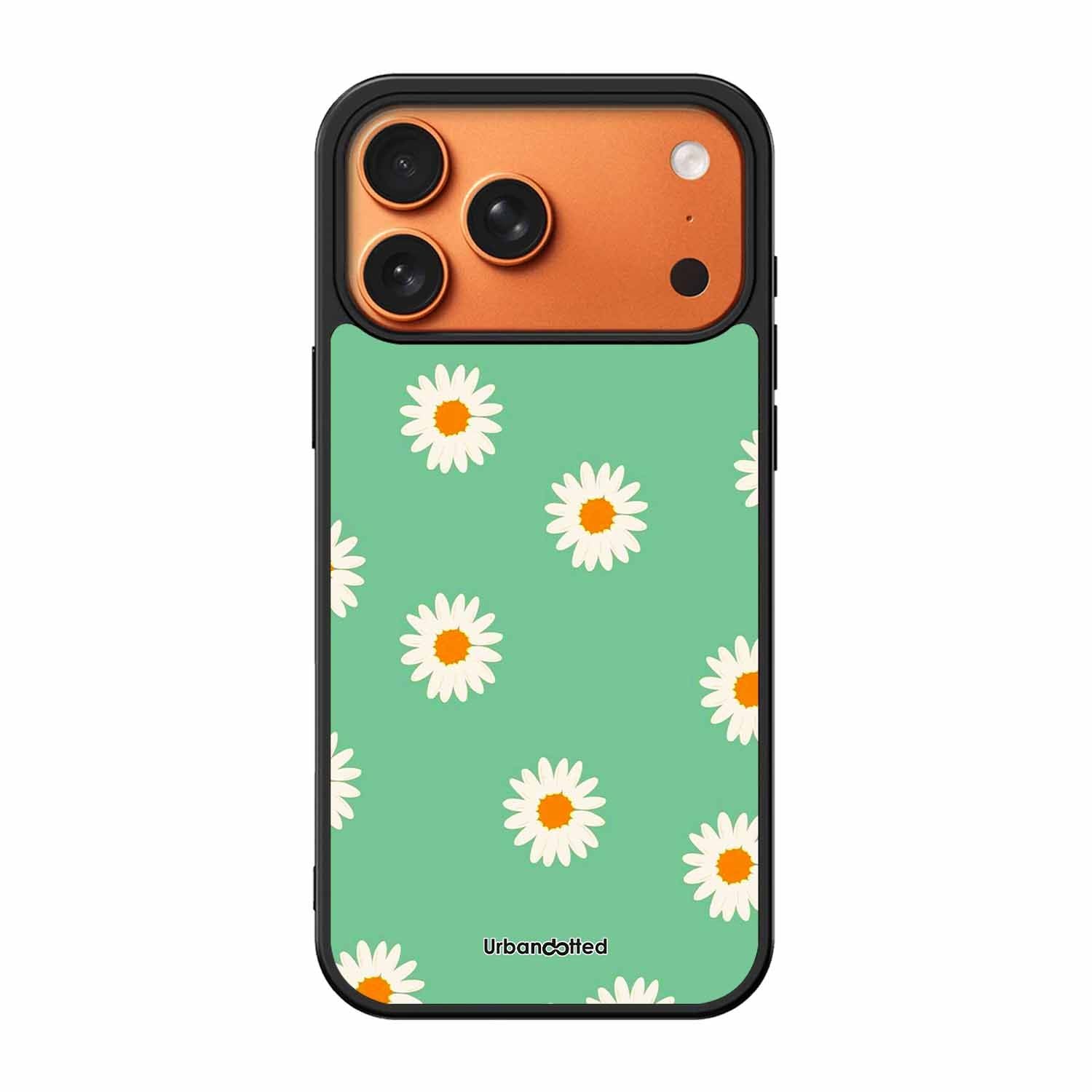 Scattered White Daisies Glass Case For iPhone 17 Pro Max