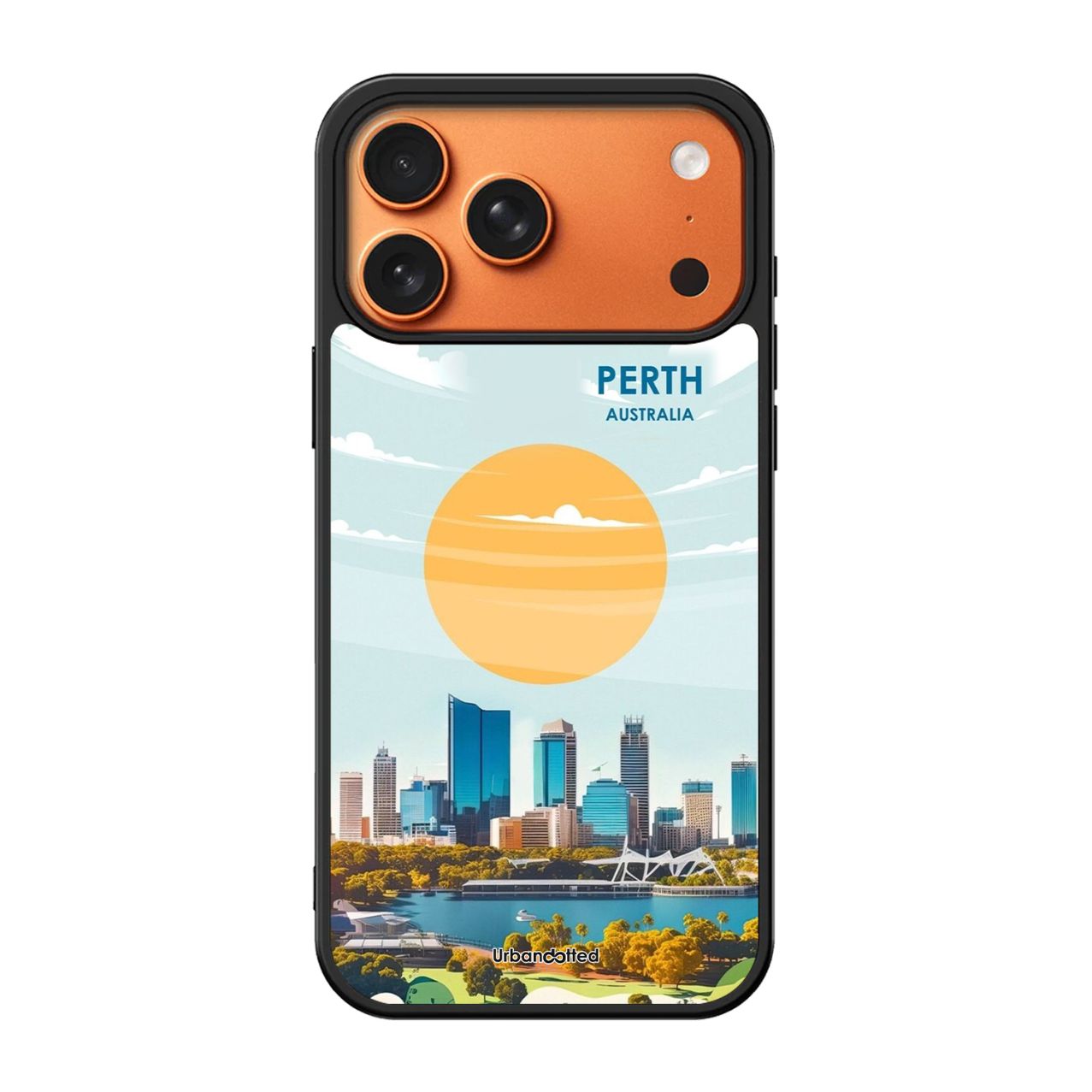 Western Australia Cityscape Glass Case For iPhone 17 Pro Max