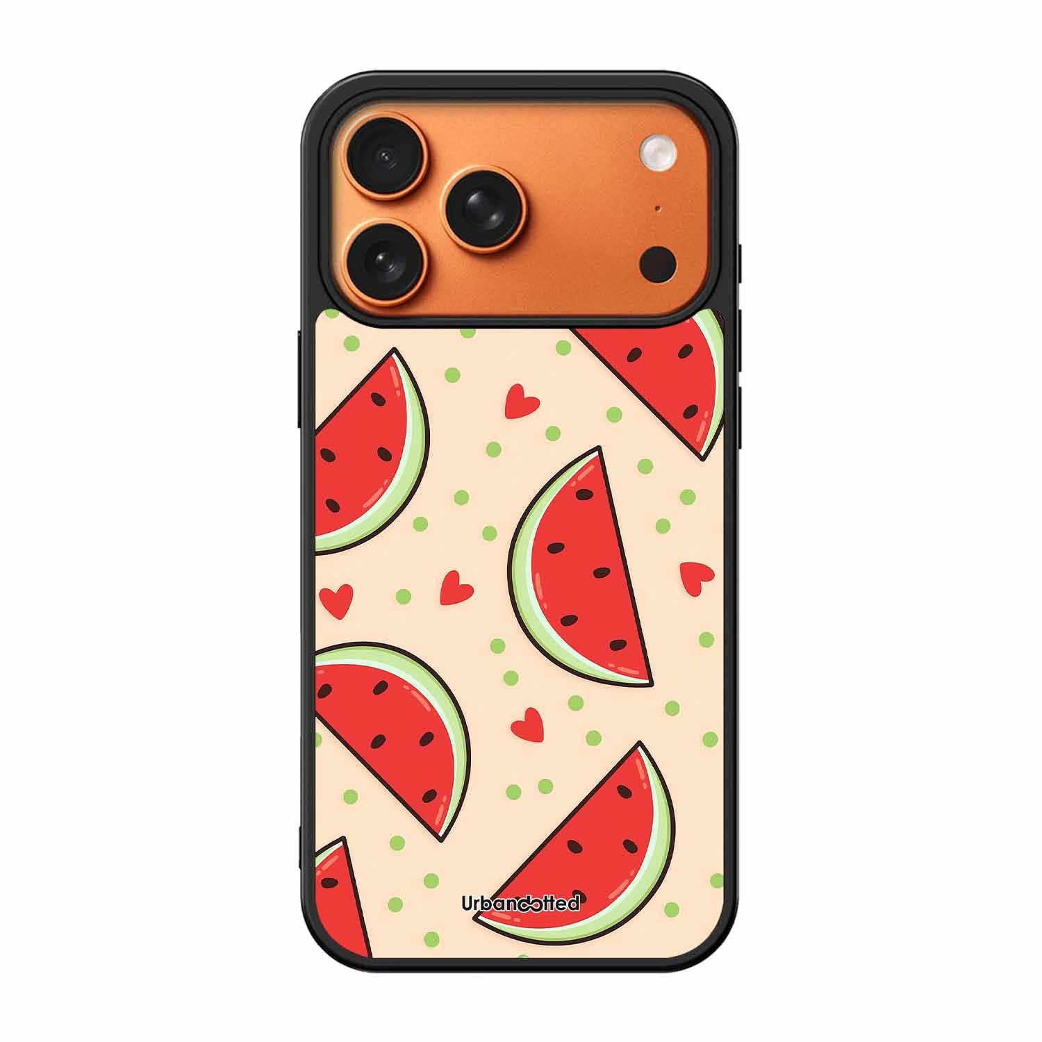 Watermelon Slice Fun Glass Case For iPhone 17 Pro Max
