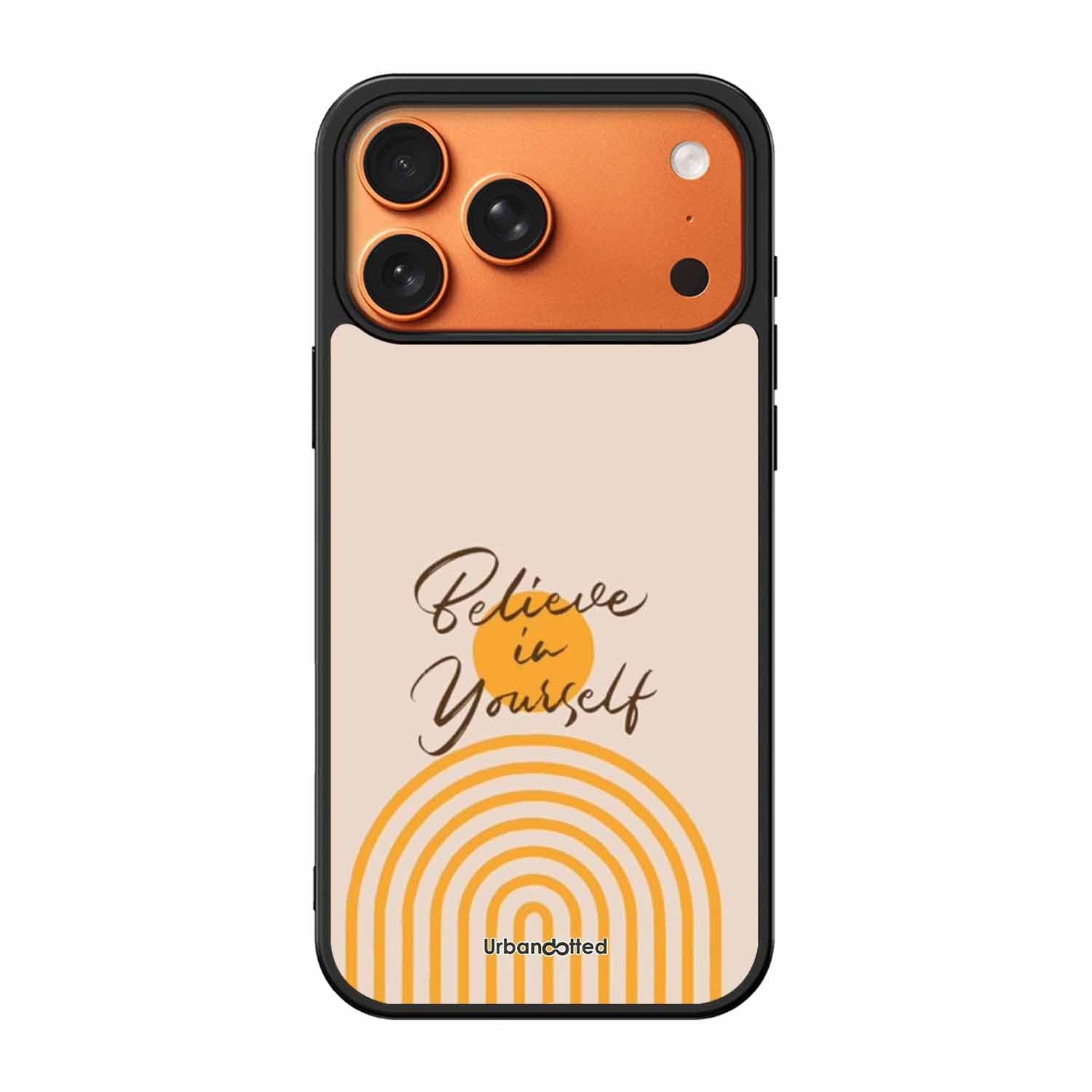 Believe In Yourself Rainbow Glass Case For iPhone 17 Pro Max