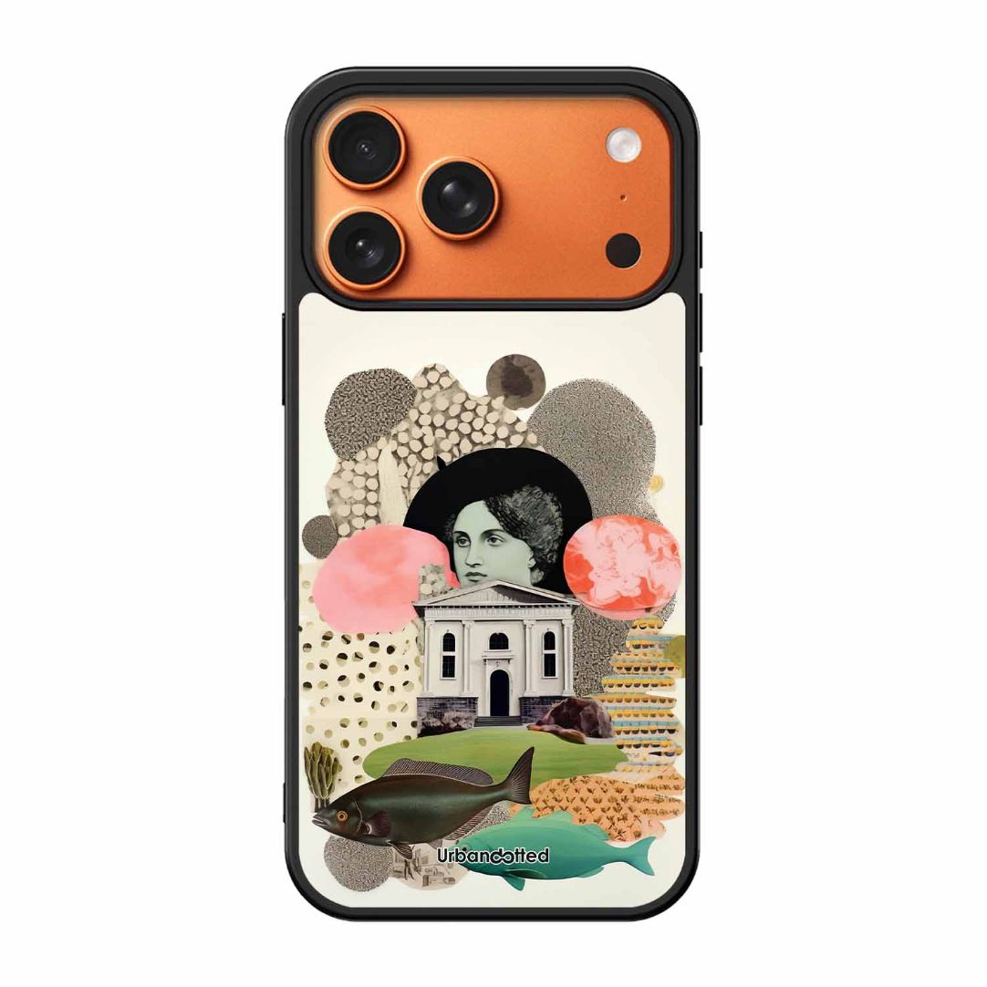 Whimsical Mixed Media Art Glass Case For iPhone 17 Pro Max