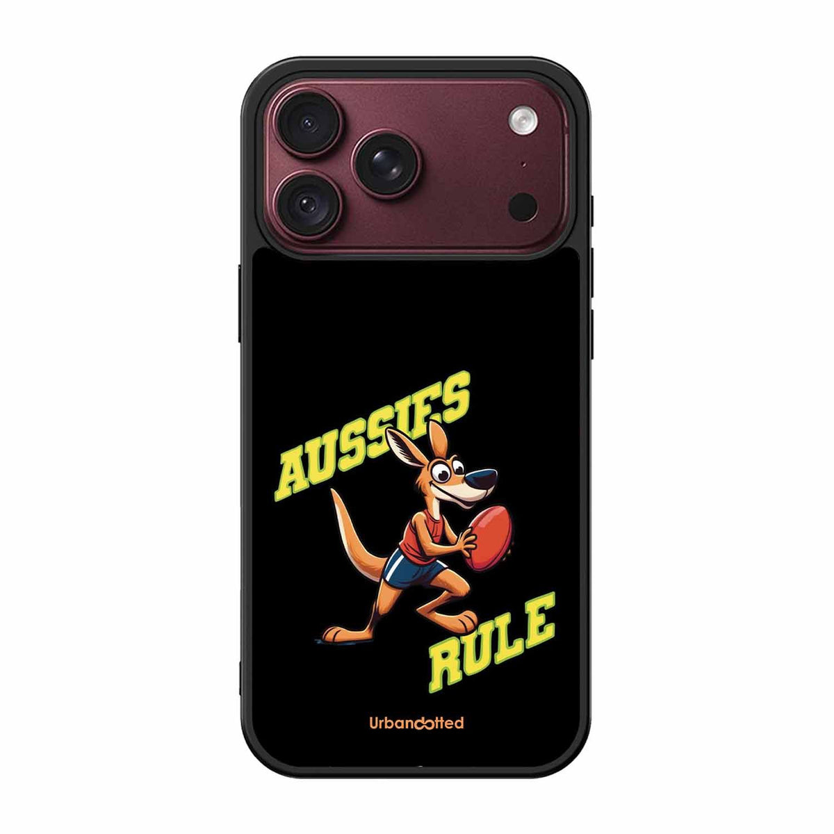 Aussies Rule Football Glass Case For iPhone 18 Pro Max
