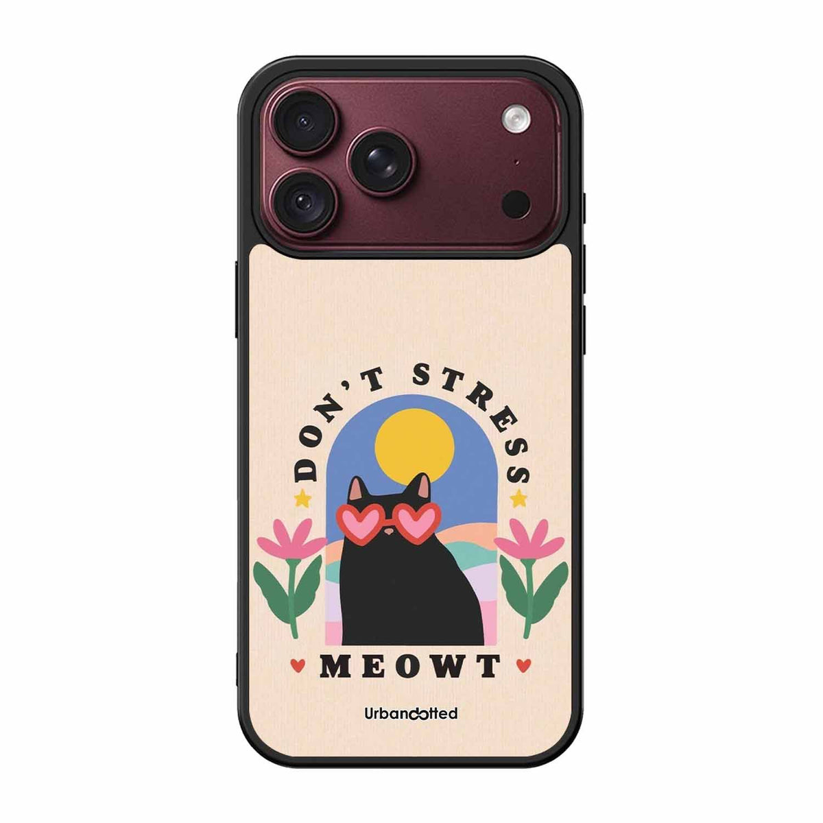 Don't Stress Meowt Glass Case For iPhone 18 Pro Max