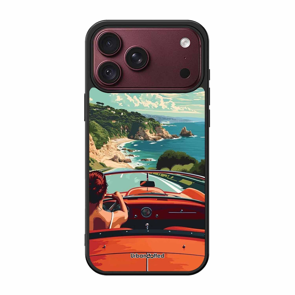 Ocean Breeze Road Trip Glass Case For iPhone 18 Pro