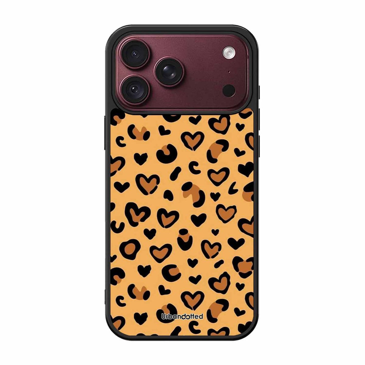 Native Animal Print Hearts Glass Case For iPhone 18 Pro