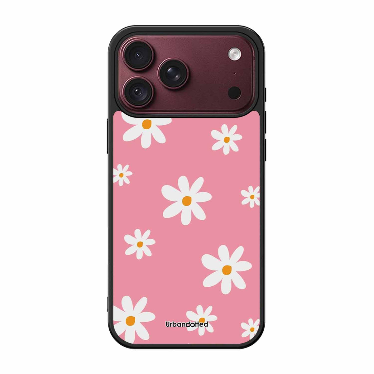 Pink Daisy Delight Glass Case For iPhone 18 Pro