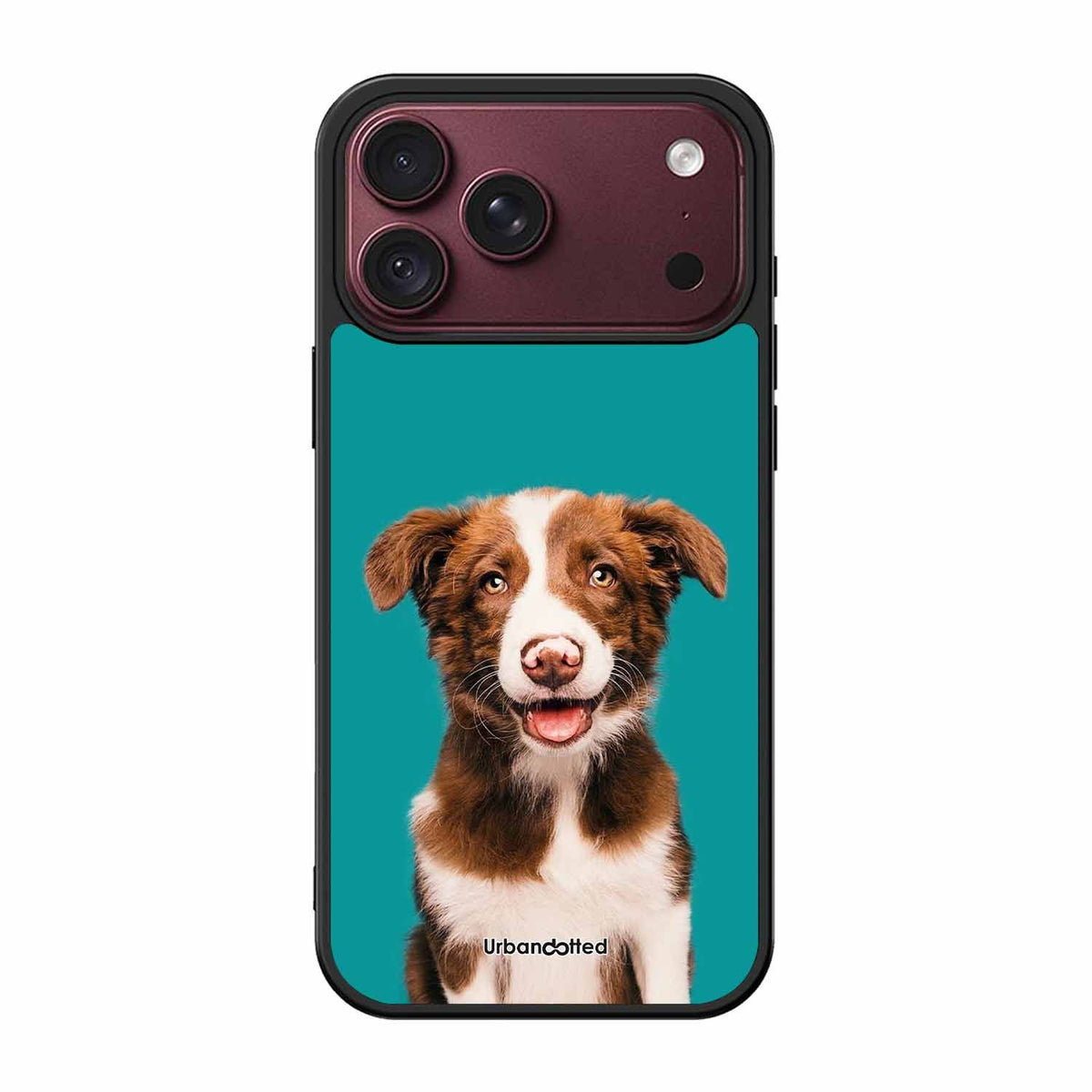 Smiling Dog Portrait Glass Case For iPhone 18 Pro
