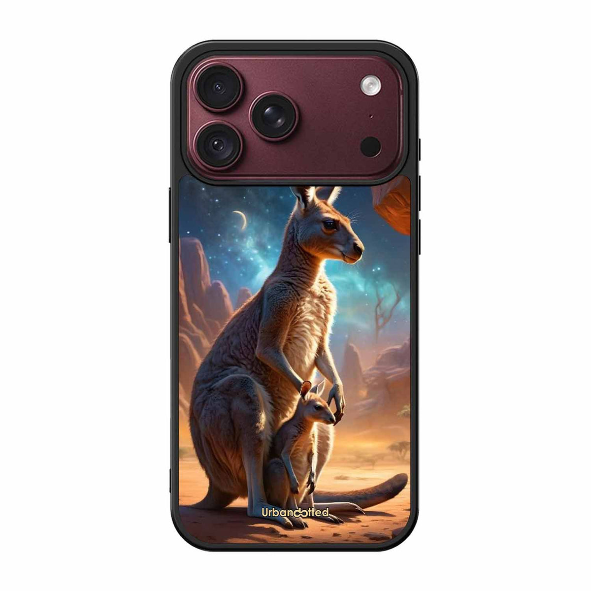 Kangaroo Mother Love Glass Case For iPhone 18 Pro Max