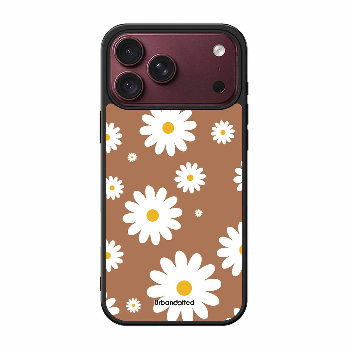 Tan Daisy Field Glass Case For iPhone 18 Pro