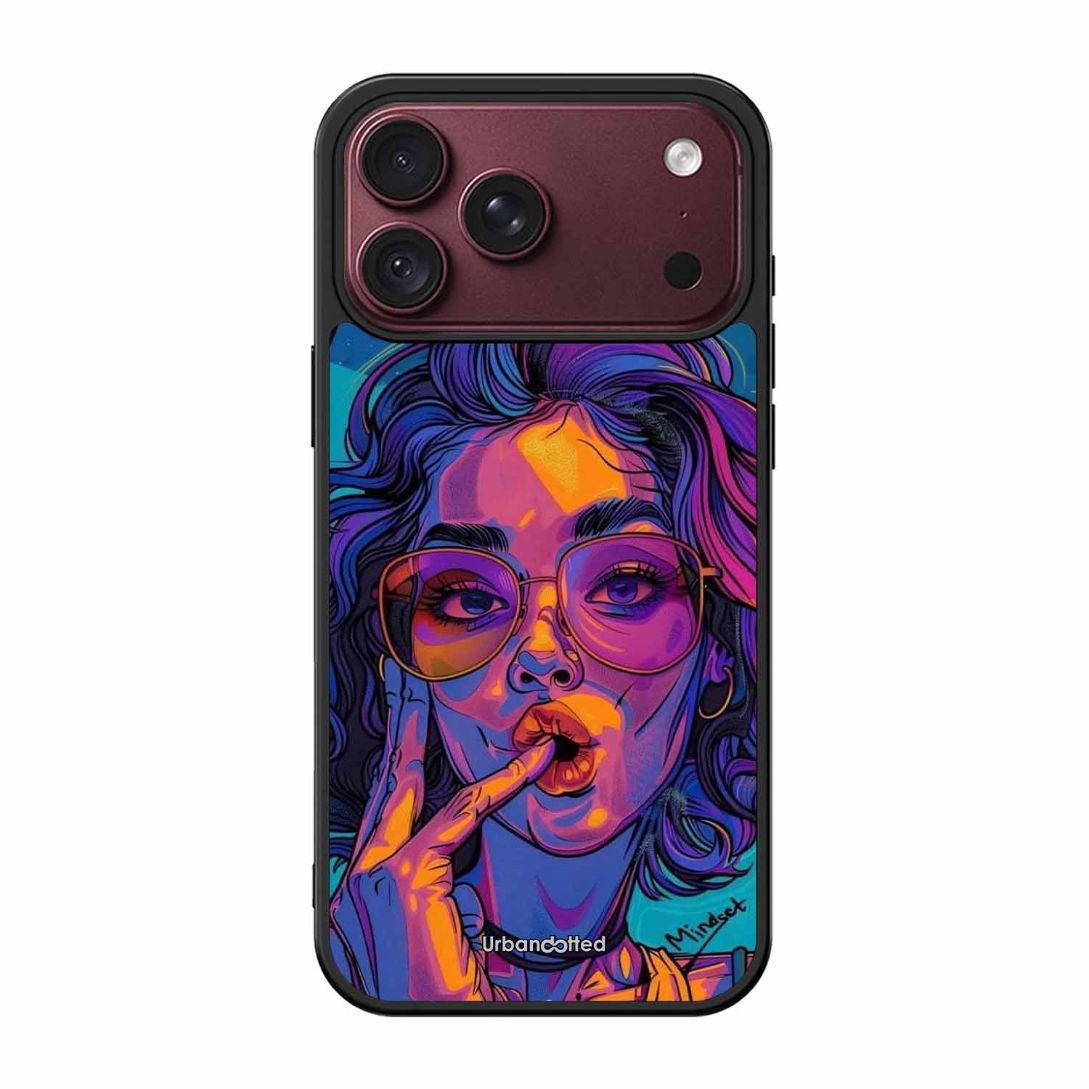 Vibrant Pop Art Girl Glass Case For iPhone 18 Pro